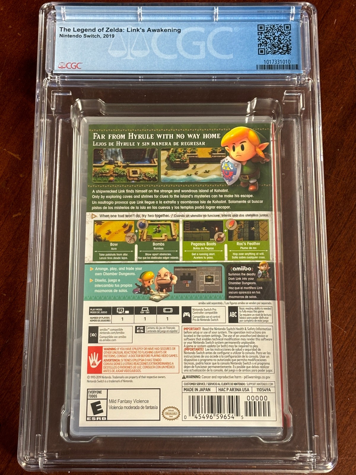 NEW 2019 Switch The Legend of Zelda Link’s Awakening 1st PRINT CGC 10 Y-Fold A++
