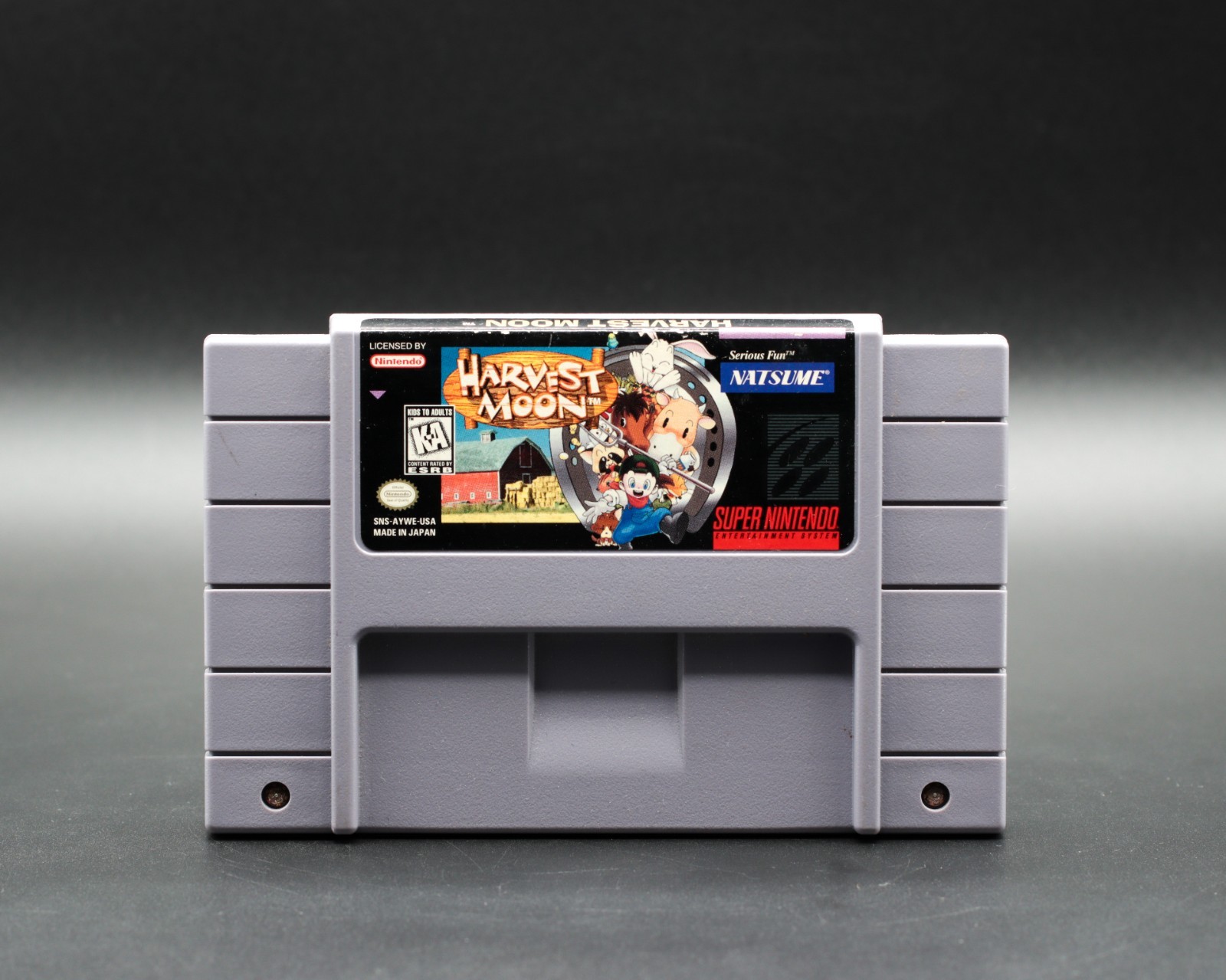 Harvest Moon Super Nintendo SNES Authentic Cartridge Only Tested