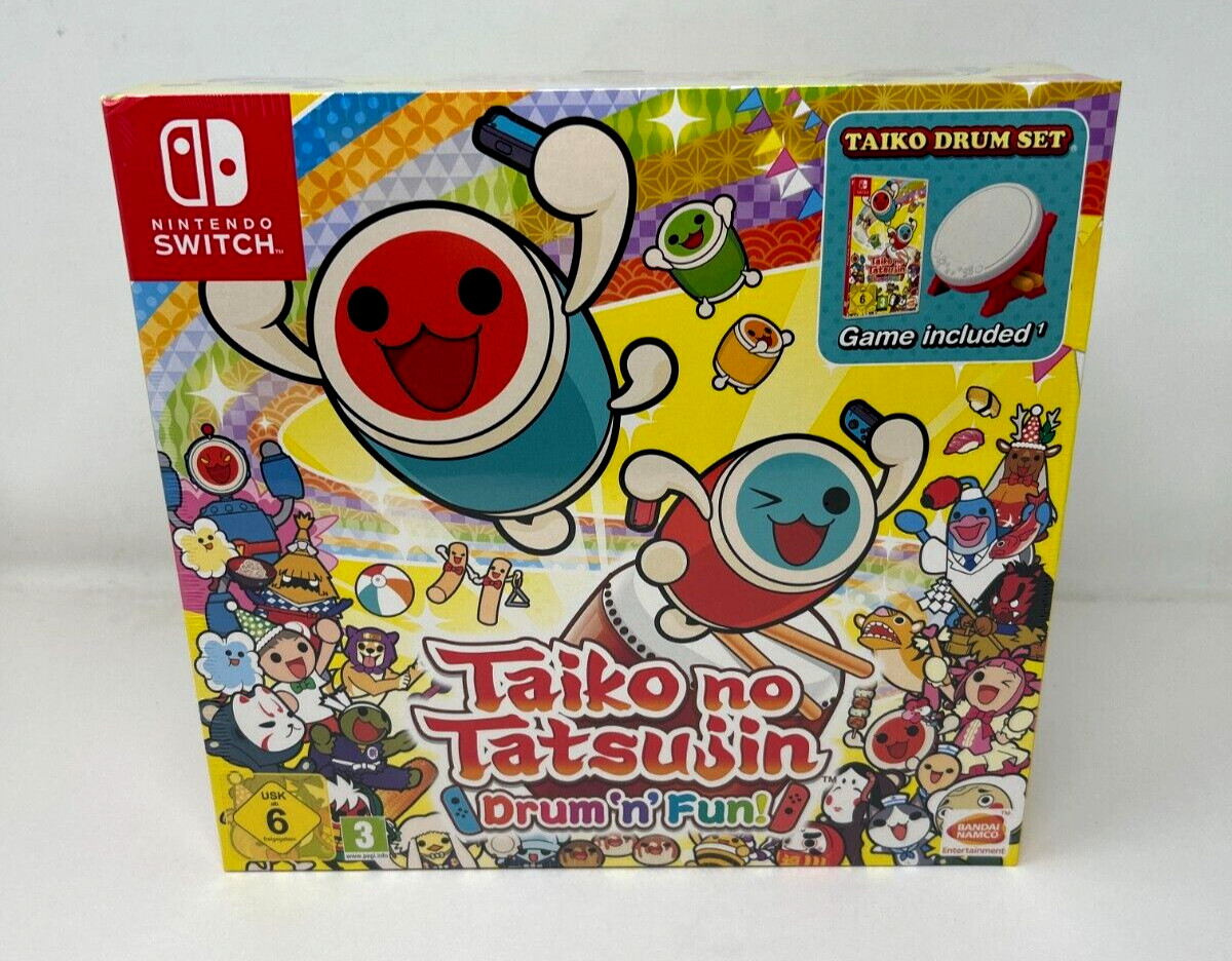 Taiko no Tatsujin Drum ‘n’ Fun! Bundle Brand New & Factory Sealed!