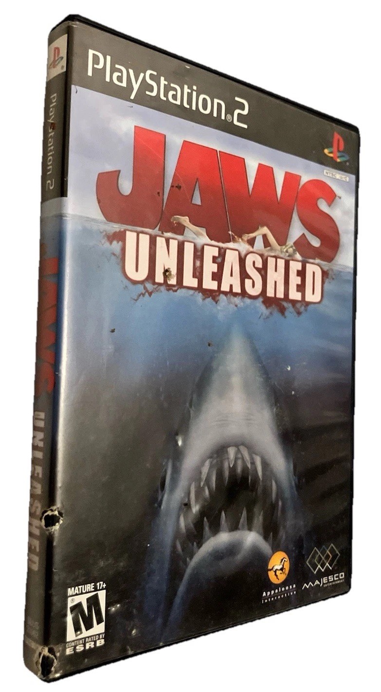 Jaws Unleashed Sony Playstation 2 PS2 Disc Resurfaced Free Shipping