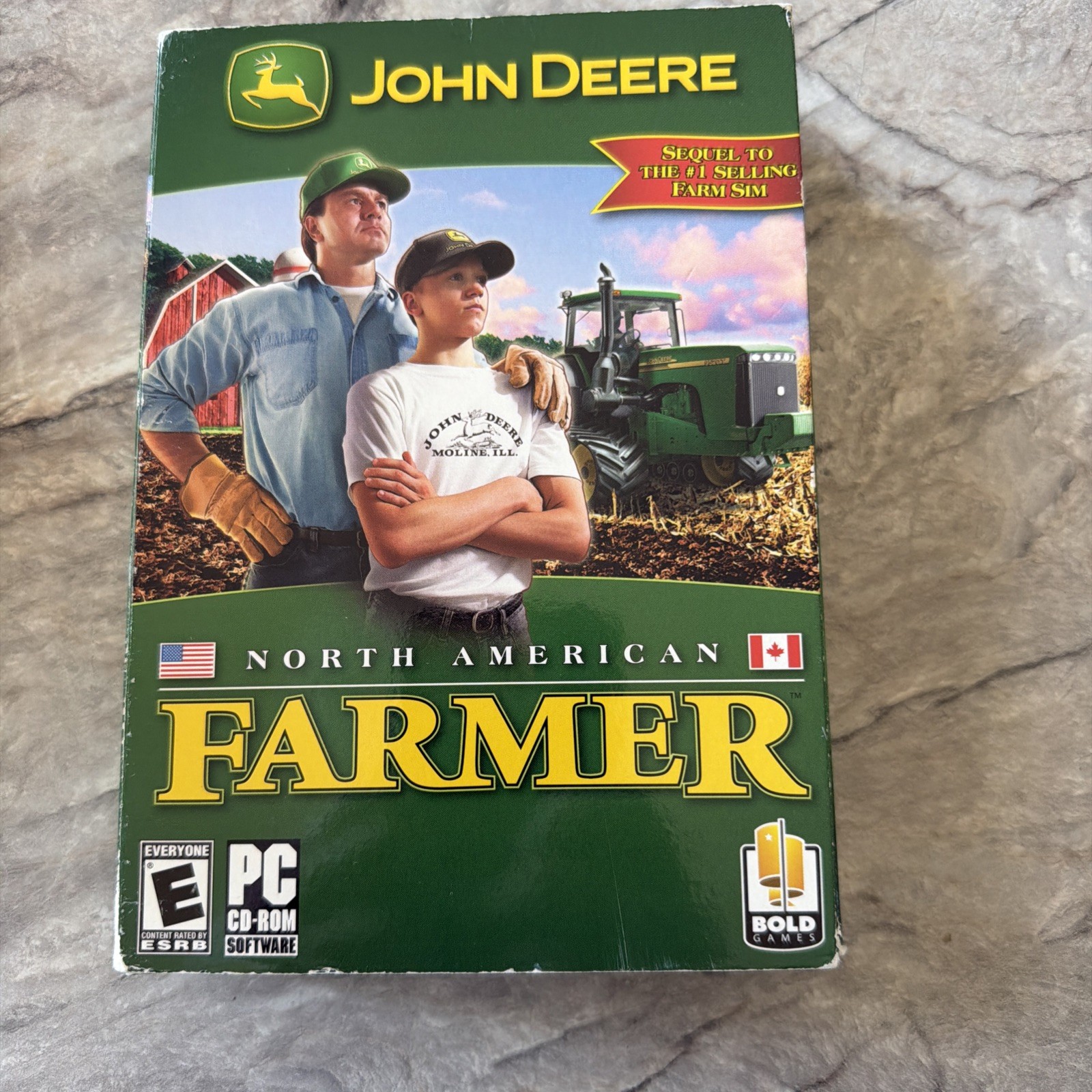 original with box John Deere North American Farmer CD PC Game.