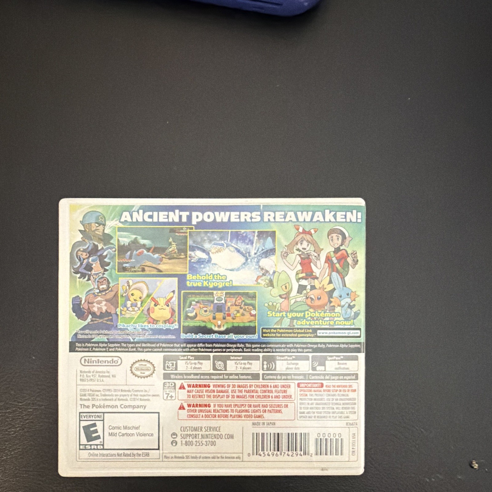 Nintendo Pokémon Alpha Sapphire (3DS) Manual Included, E, NTSC-U/C (US/Canada)