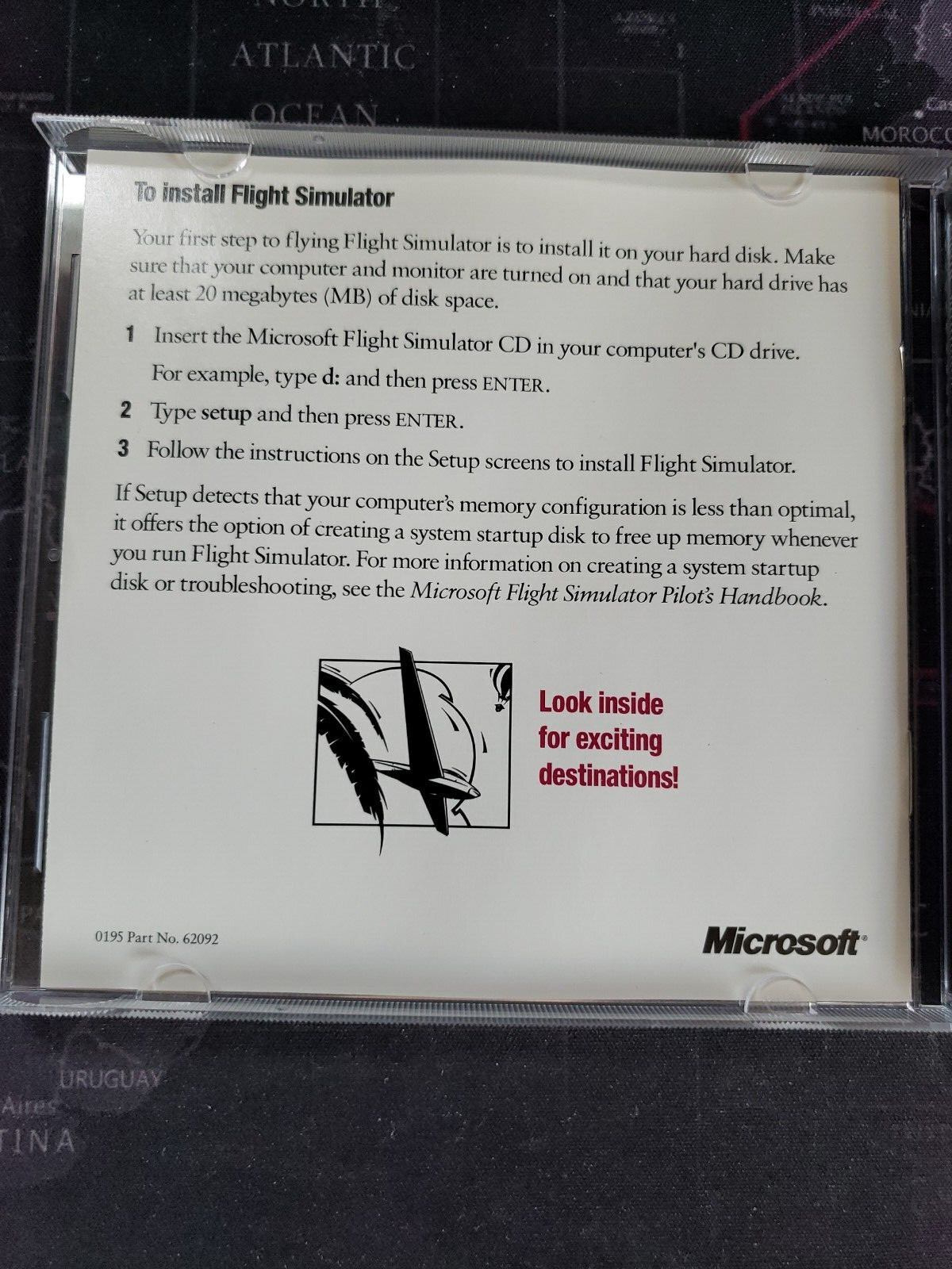 Microsoft Flight Simulator 5.1-MS-DOS PC CD-ROM-Microsoft Home