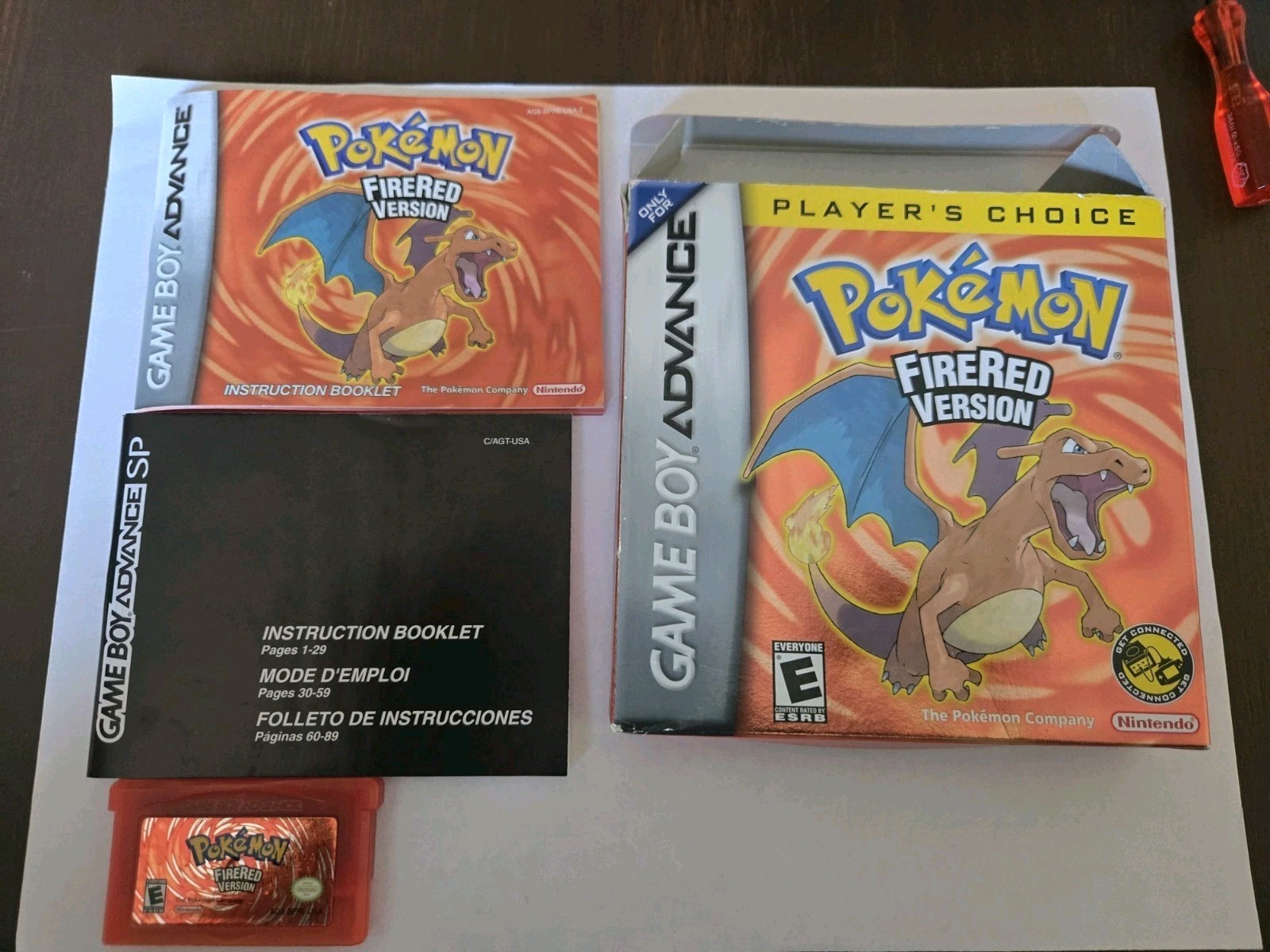Pokemon: FireRed Version (Nintendo Game Boy Advance, 2004)