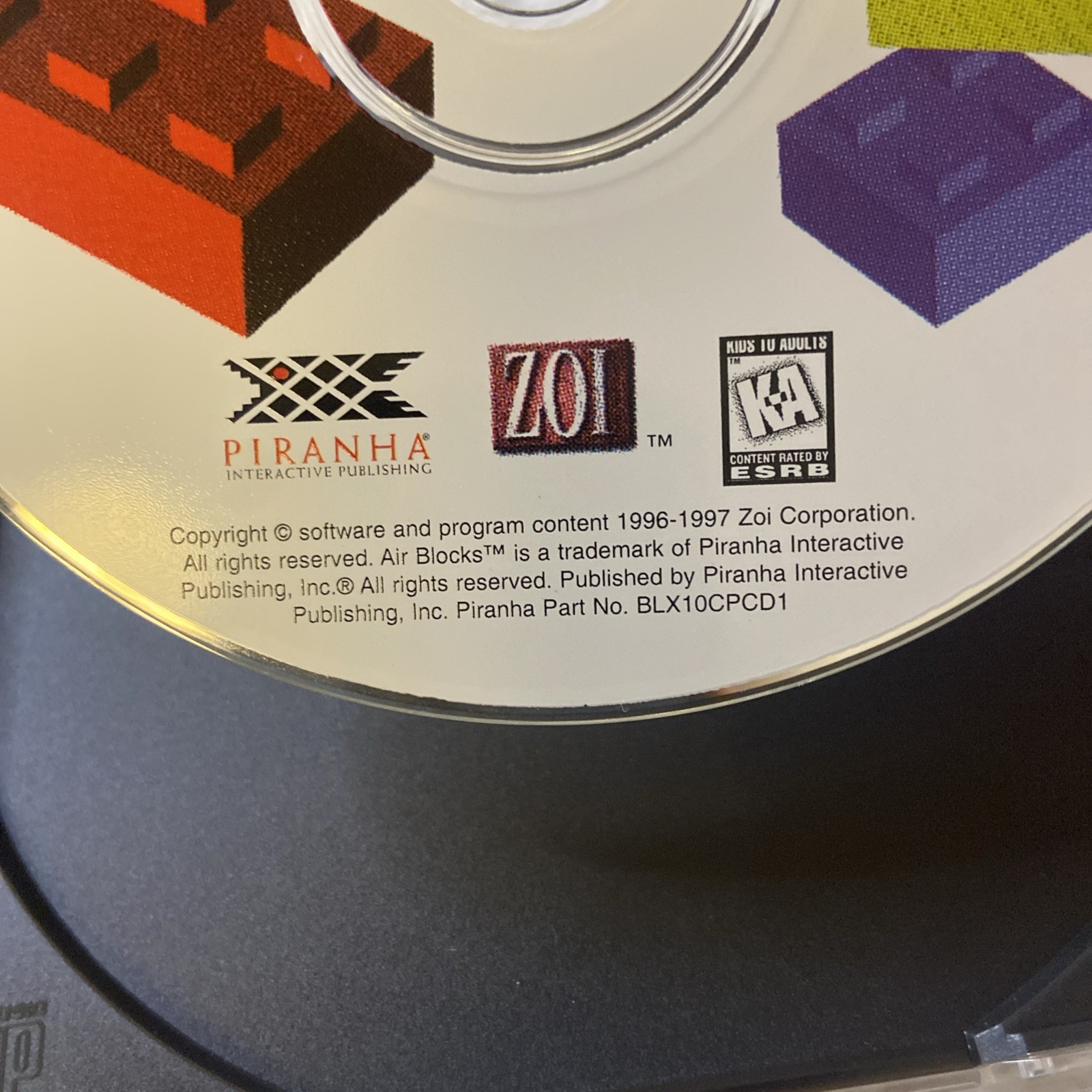 Air Blocks PC CD ROM Game The Ultimate Building Adventure 1997-1997 Vtg