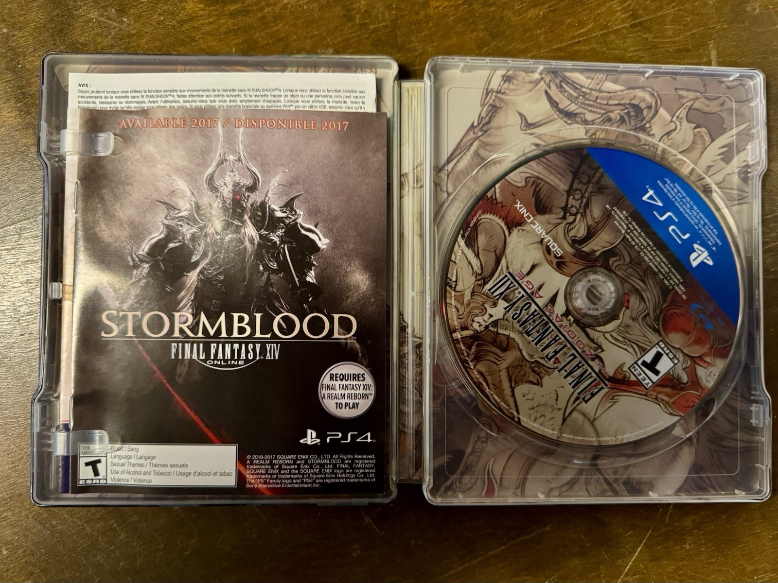 Square Enix Final Fantasy XII Zodiac Age PS4 Limited SteelBook Edition
