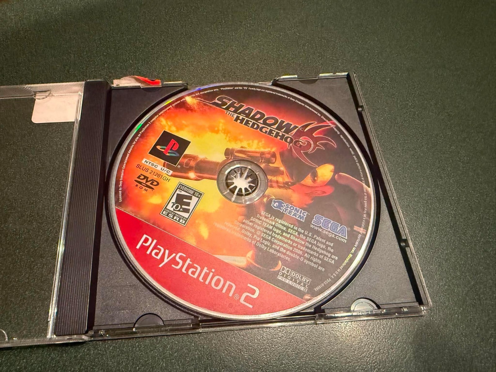 Shadow The Hedgehog (Sony PlayStation 2 PS2, 2005) Loose Game Disc Only Tested