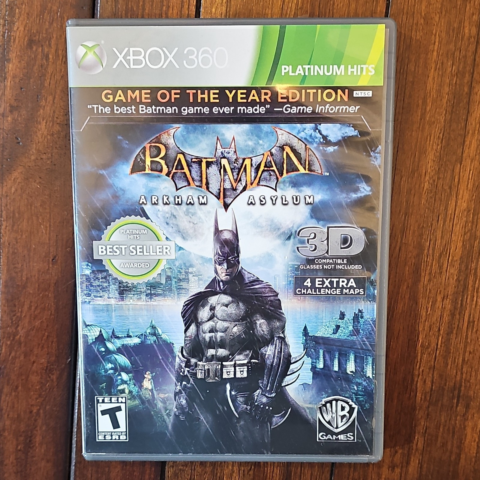 Batman: Arkham Asylum GOTY Edition Platinum Hits Xbox 360 Game
