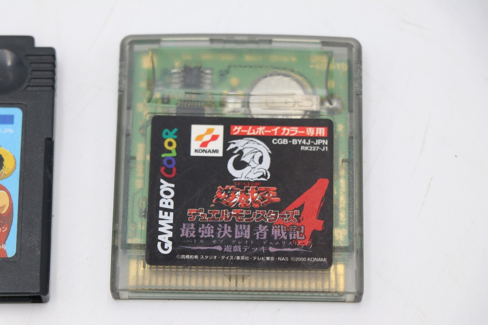 2x JP Gameboy Color Games ONE PIECE Yume No Luffy & Yu Gi Oh Duel Monsters 4