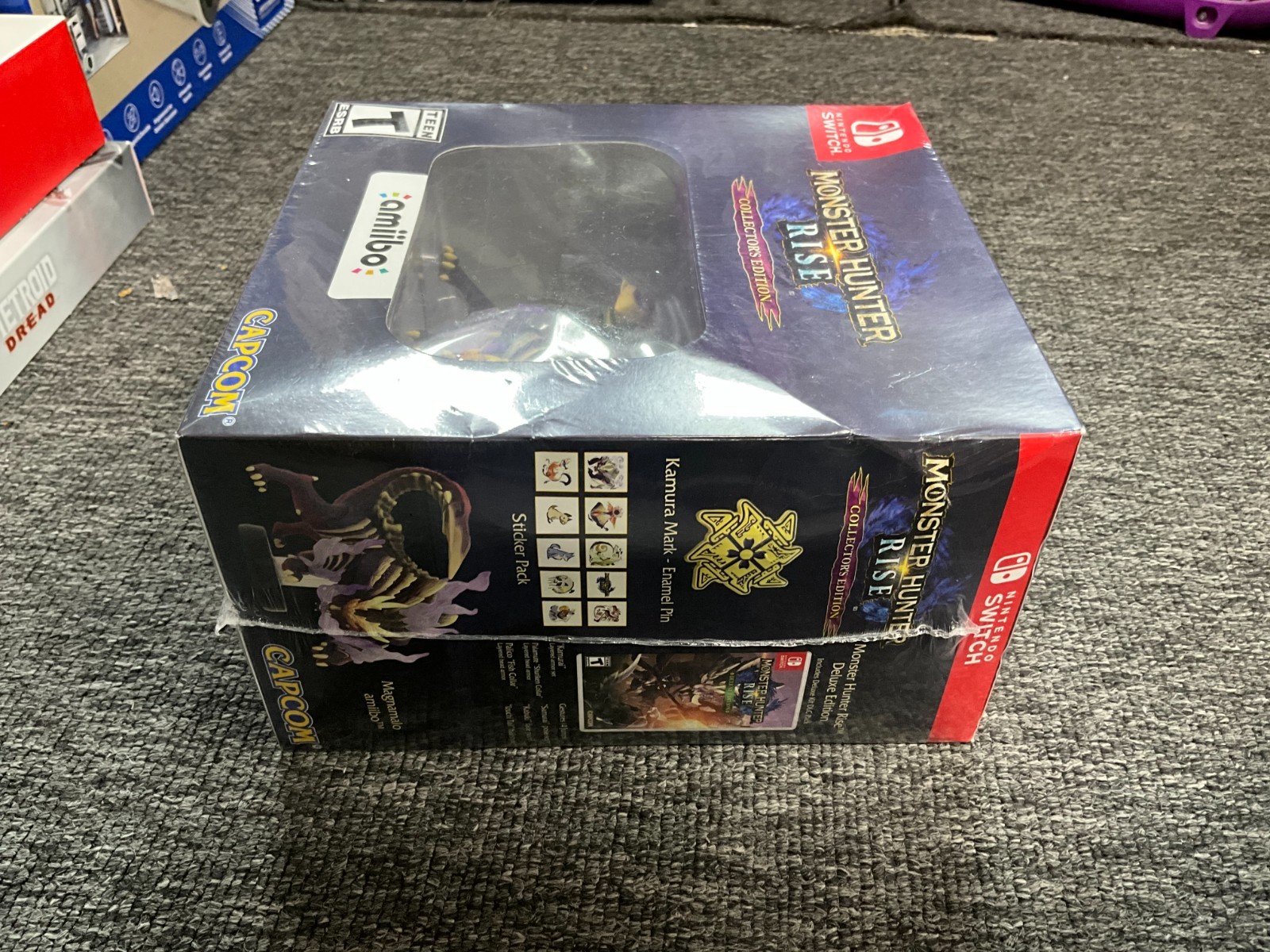 Monster Hunter Rise Nintendo Switch Collector’s Edition New Sealed With Amiibo