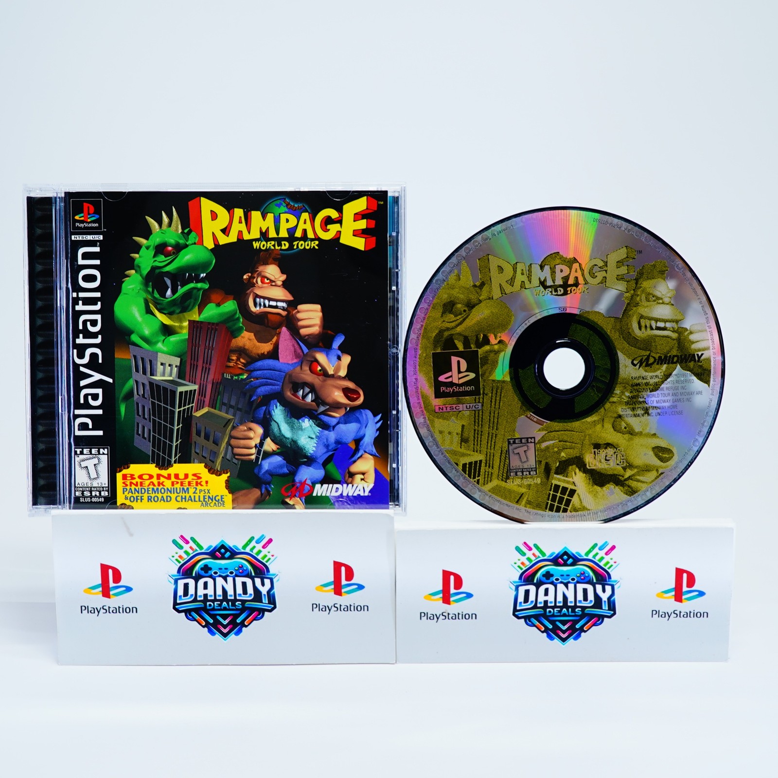 Rampage World Tour PS1 CIB W/ Manual – PlayStation