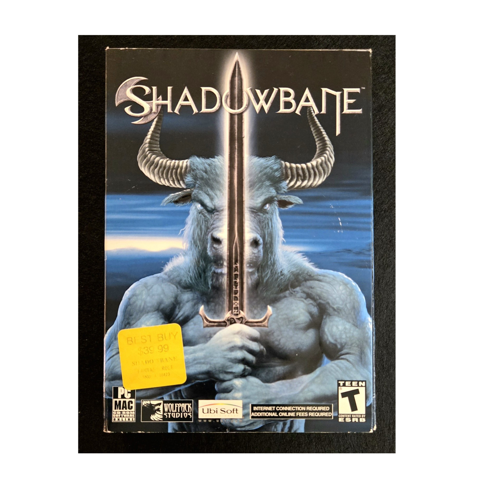 Shadowbane PC/Mac Big Box 2003 Complete CIB Manual Key Wolfpack Ubisoft MMO RPG