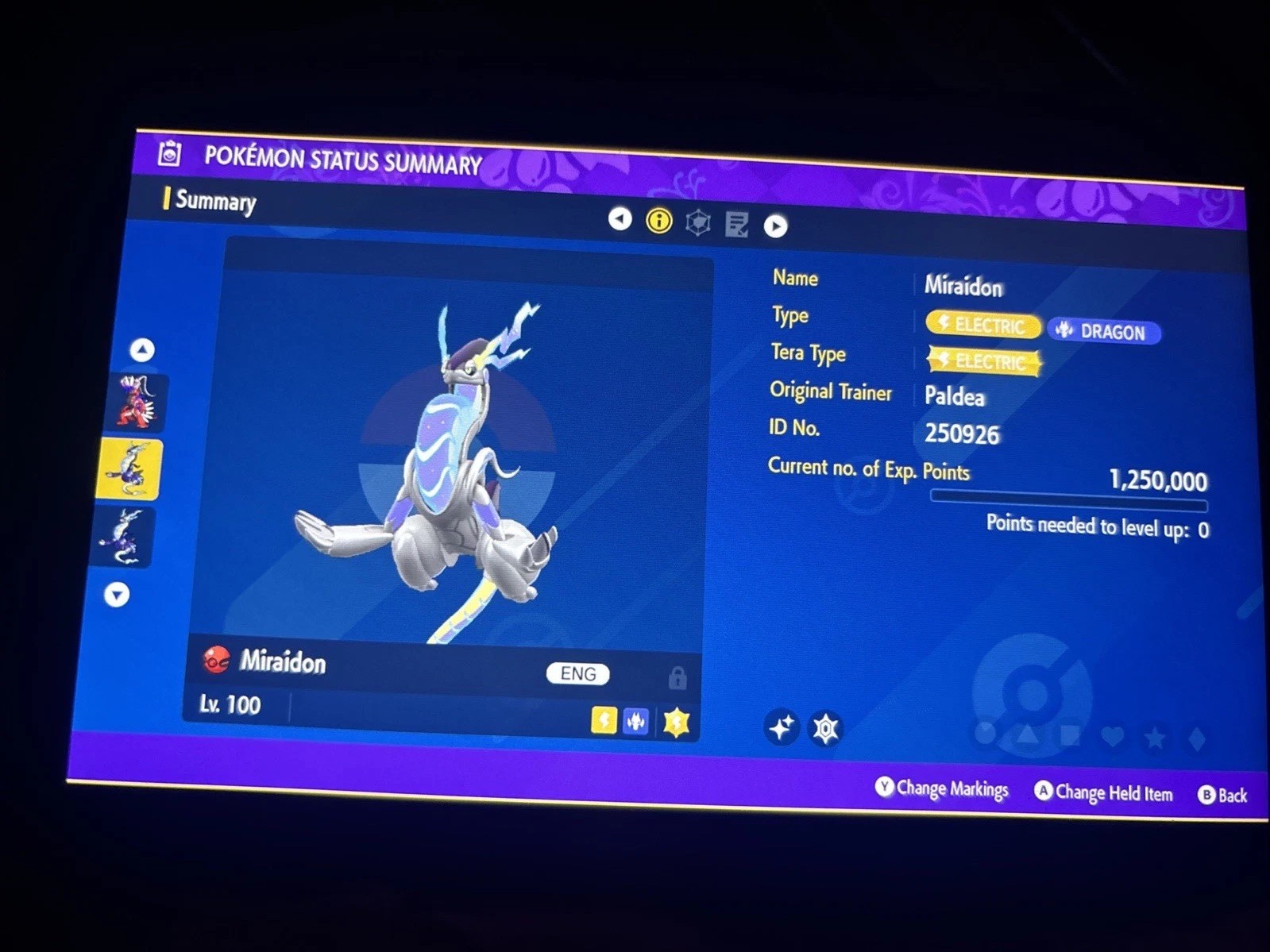 Pokemon Scarlet / Violet GAMESTOP 2025 EVENT Shiny Miraidon TRADE ONLY No Code
