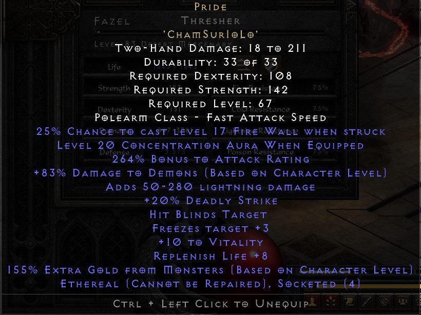 Custom Order – Diablo 2 Resurrected D2r Ladder & Non Ladder GODLY ITEMS AVAILAB