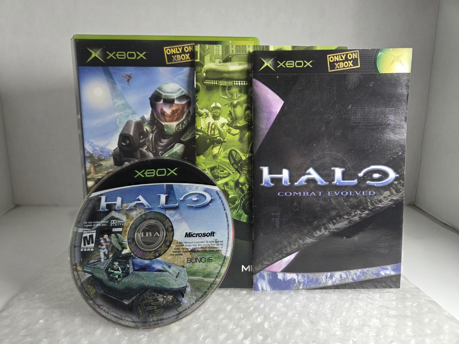 Halo: Combat Evolved Microsoft Xbox Complete In Box CIB Tested Resurfaced Bungie