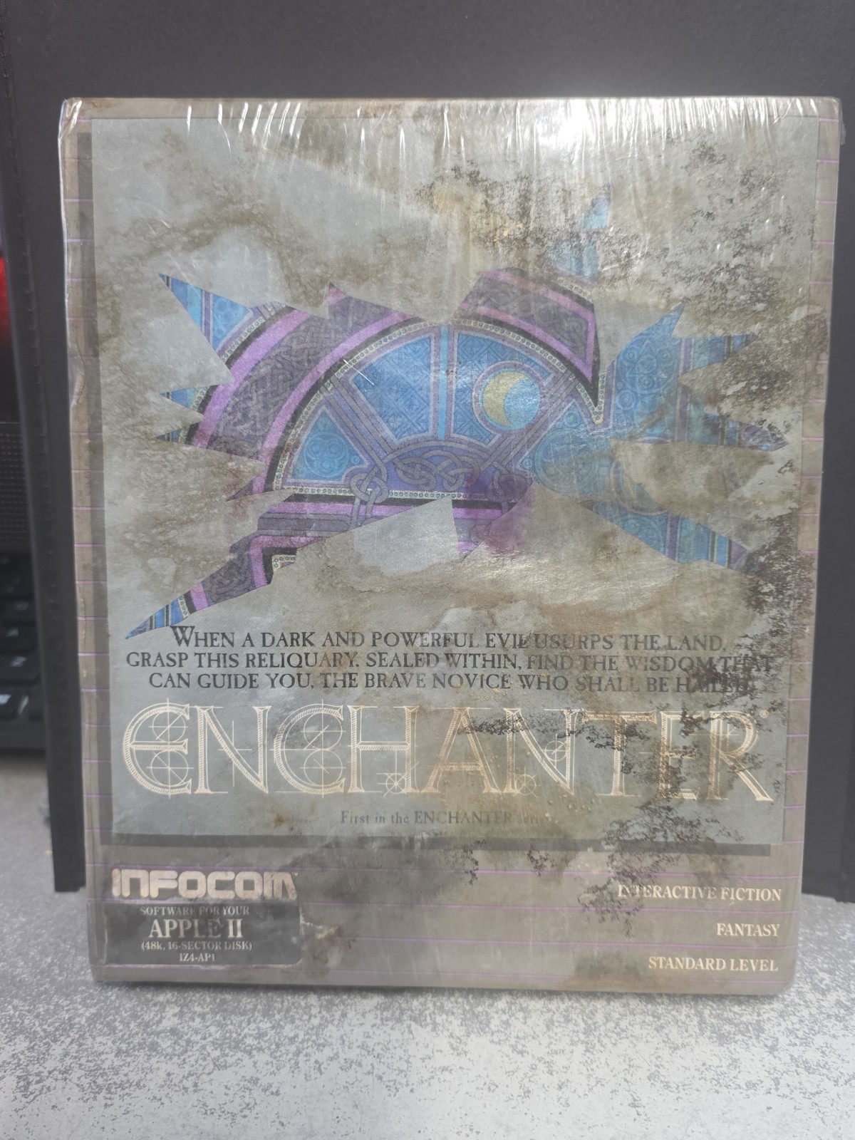 Infocom Computer Game Enchanter (Apple II) Sealed W Water Damage AS-IS See Descr