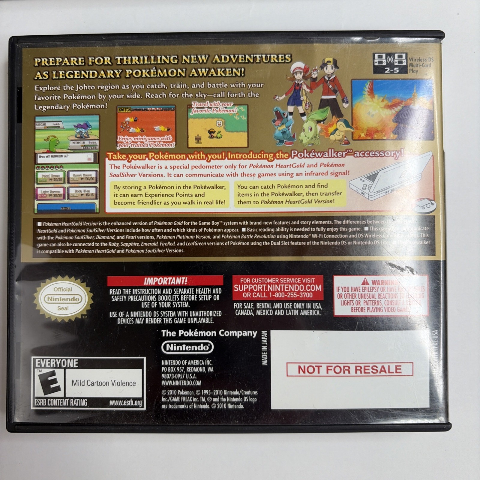 Pokemon: SoulSilver + HeartGold Nintendo DS LOT Authentic In Original Box