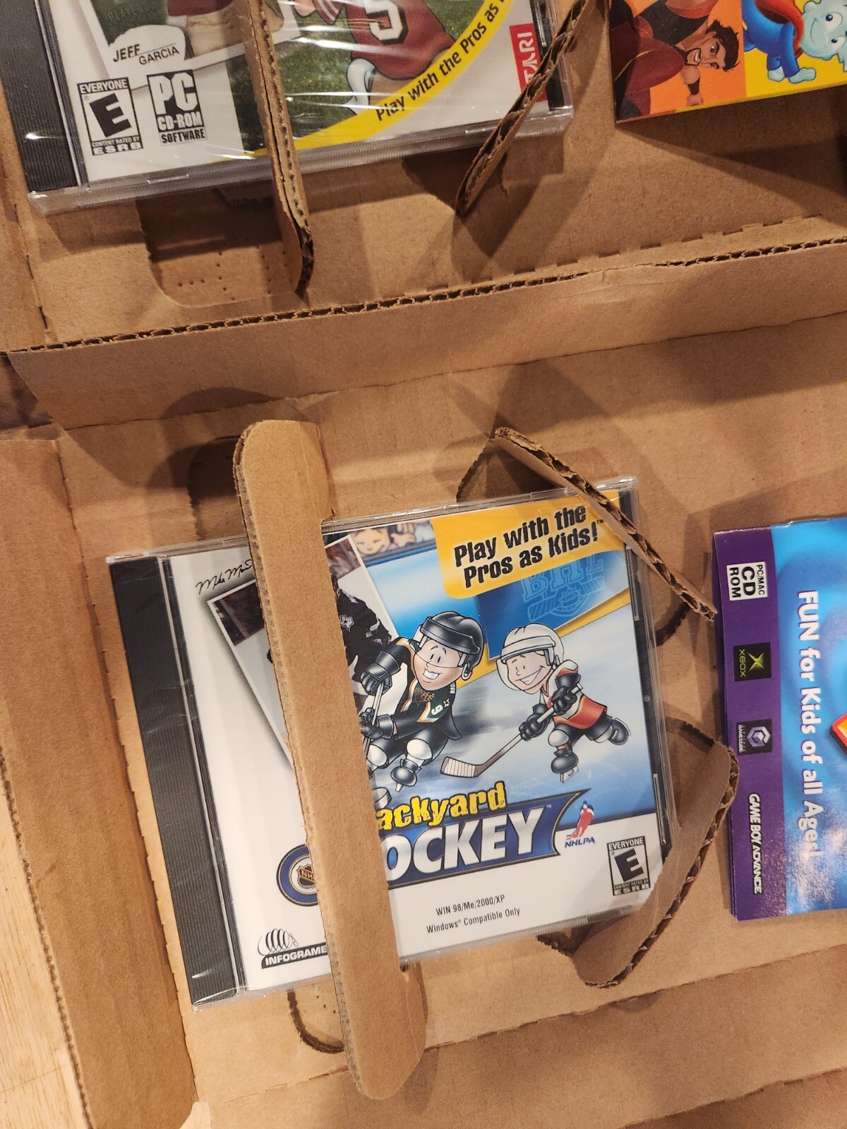 3 PC CD Rom 2001 backyard Basketball Football & Hockey games all new in box