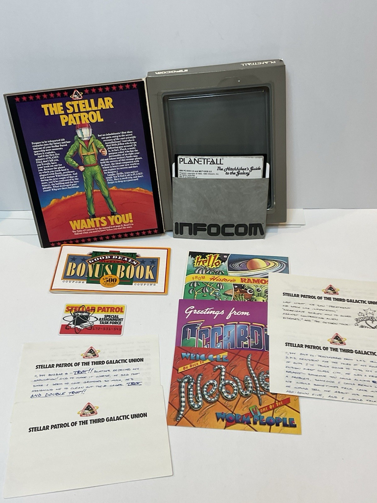 Vintage Infocom Science Fiction Classics IBM PC Hitchhiker’s Guide Planetfall +