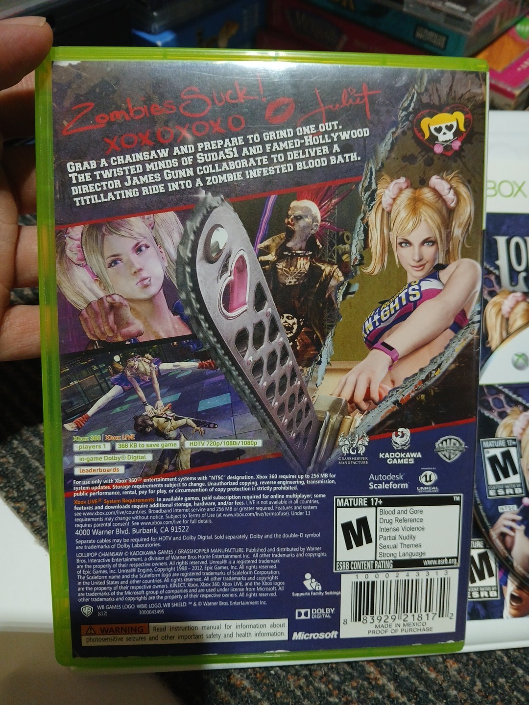 Lollipop Chainsaw (Microsoft Xbox 360, 2012) Complete CIB Tested Working