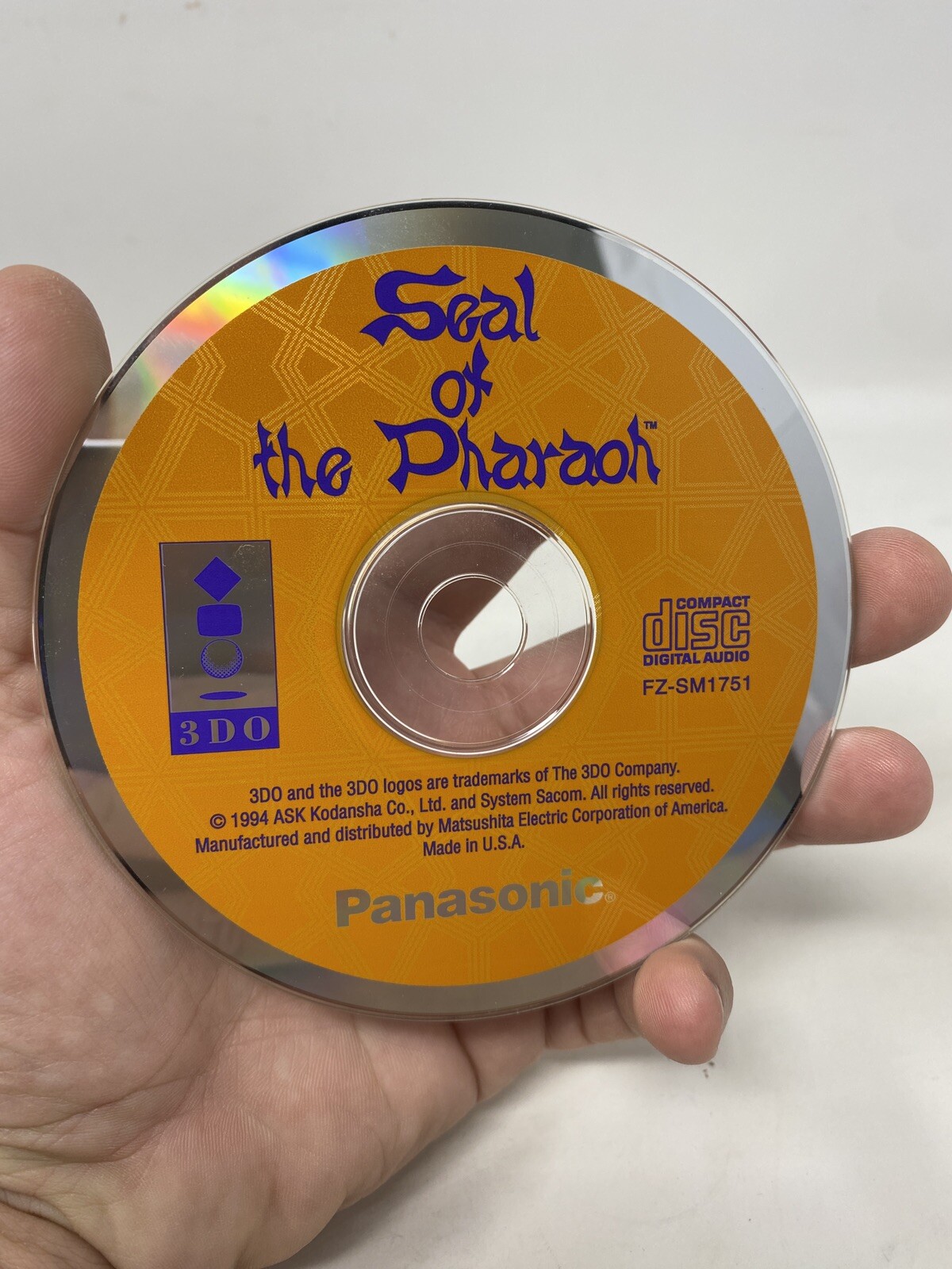 Panasonic 3DO Real – Seal of the Pharaoh – Disc Only! Ships Fast