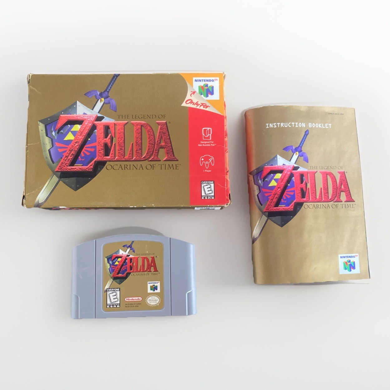 The Legend of Zelda Ocarina of Time Nintendo 64 N64 Complete CIB Box AUTHENTIC