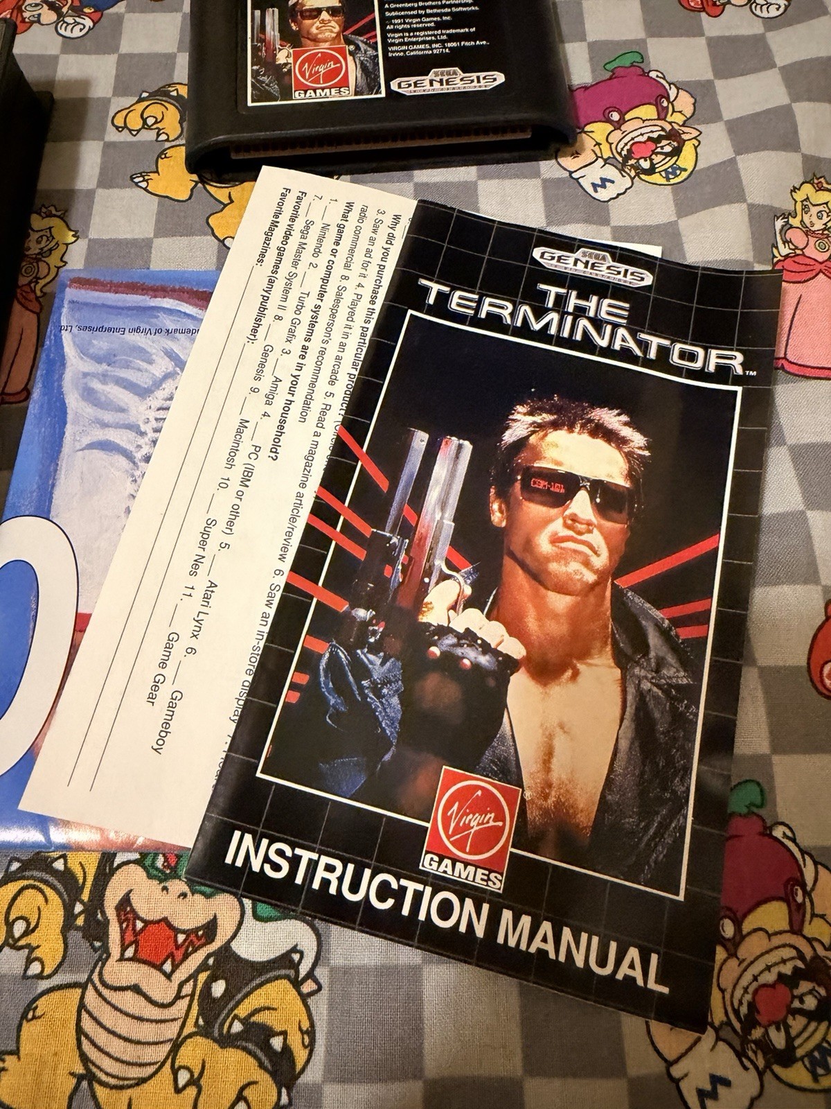 Terminator (Sega Genesis, 1991) Complete In Box CIB With Poster & Registration