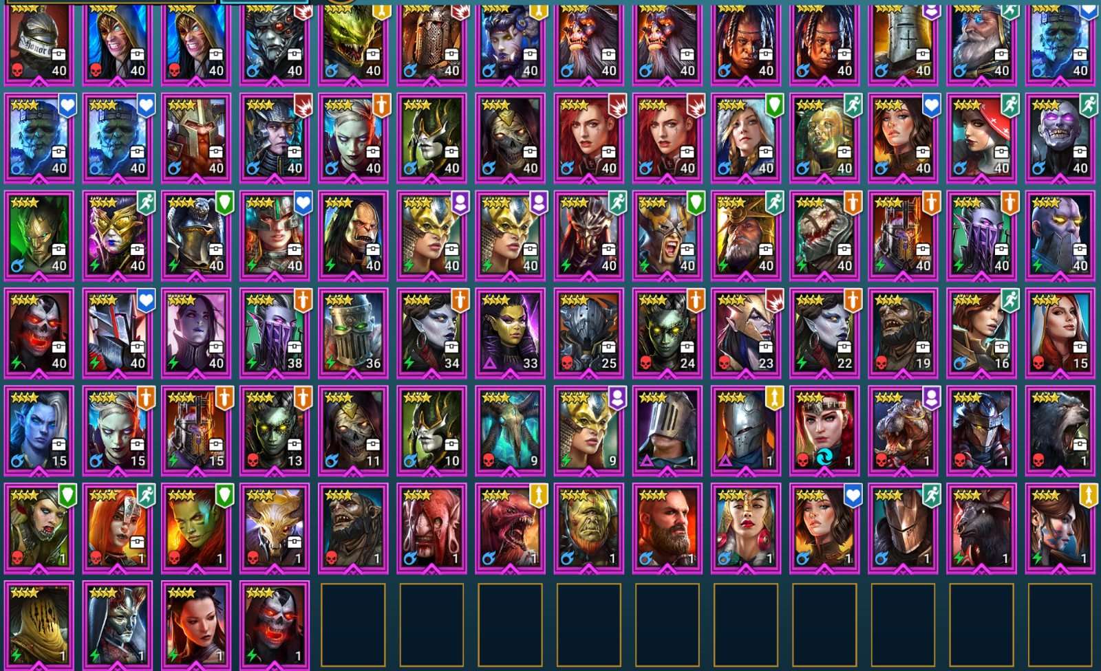 Raid Shadow Legends 2x Arbiter, 2x Tormin, Rotos, Duchess Lilithu, CHEAP DEAL!
