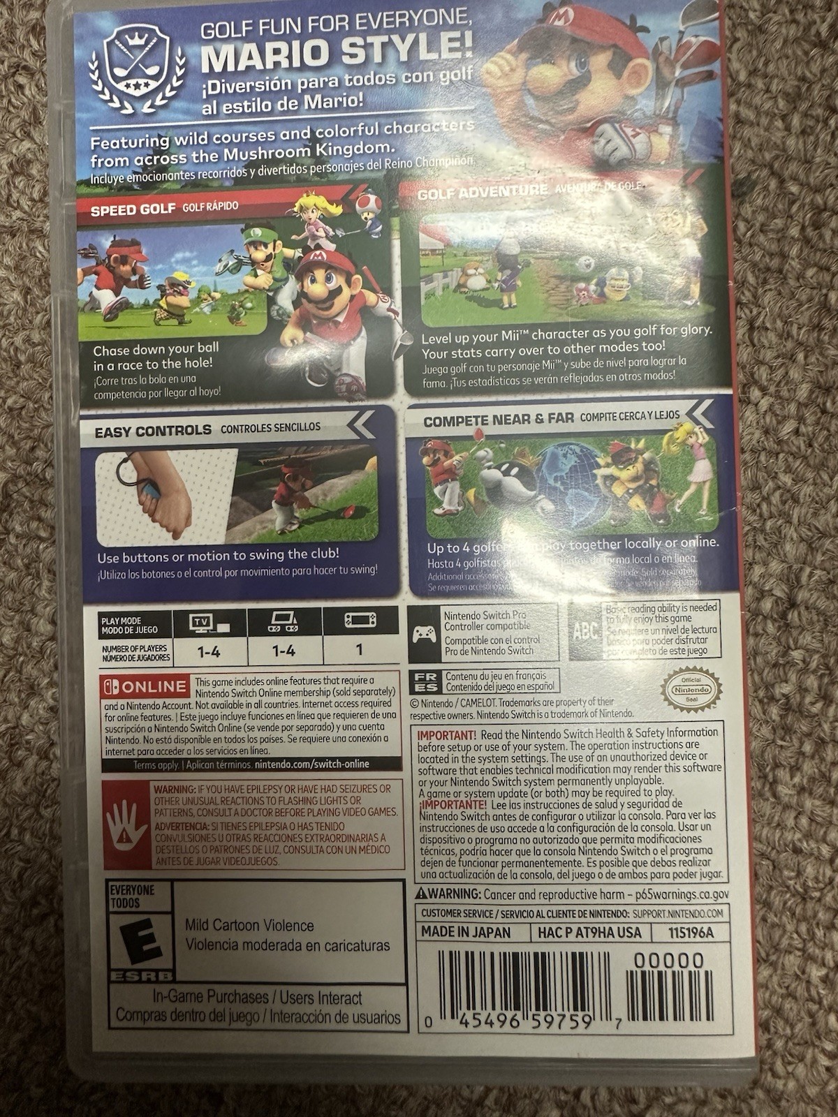 Mario Golf: Super Rush – Nintendo Switch