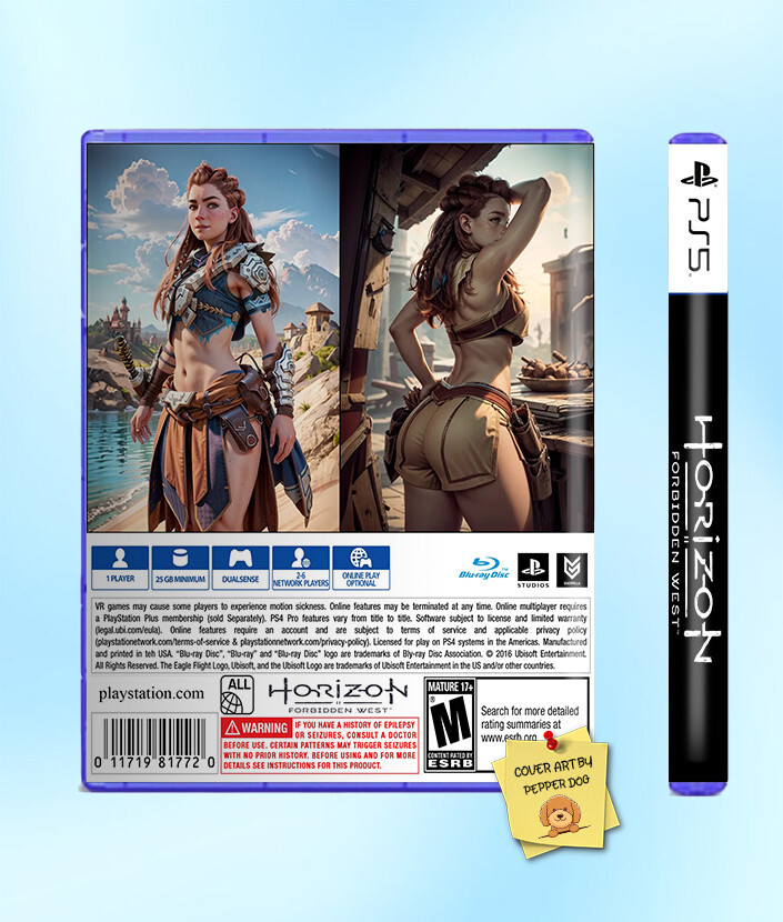 Horizon Forbidden West – PS5 COVER ART｜WITH CASE｜NO GAME