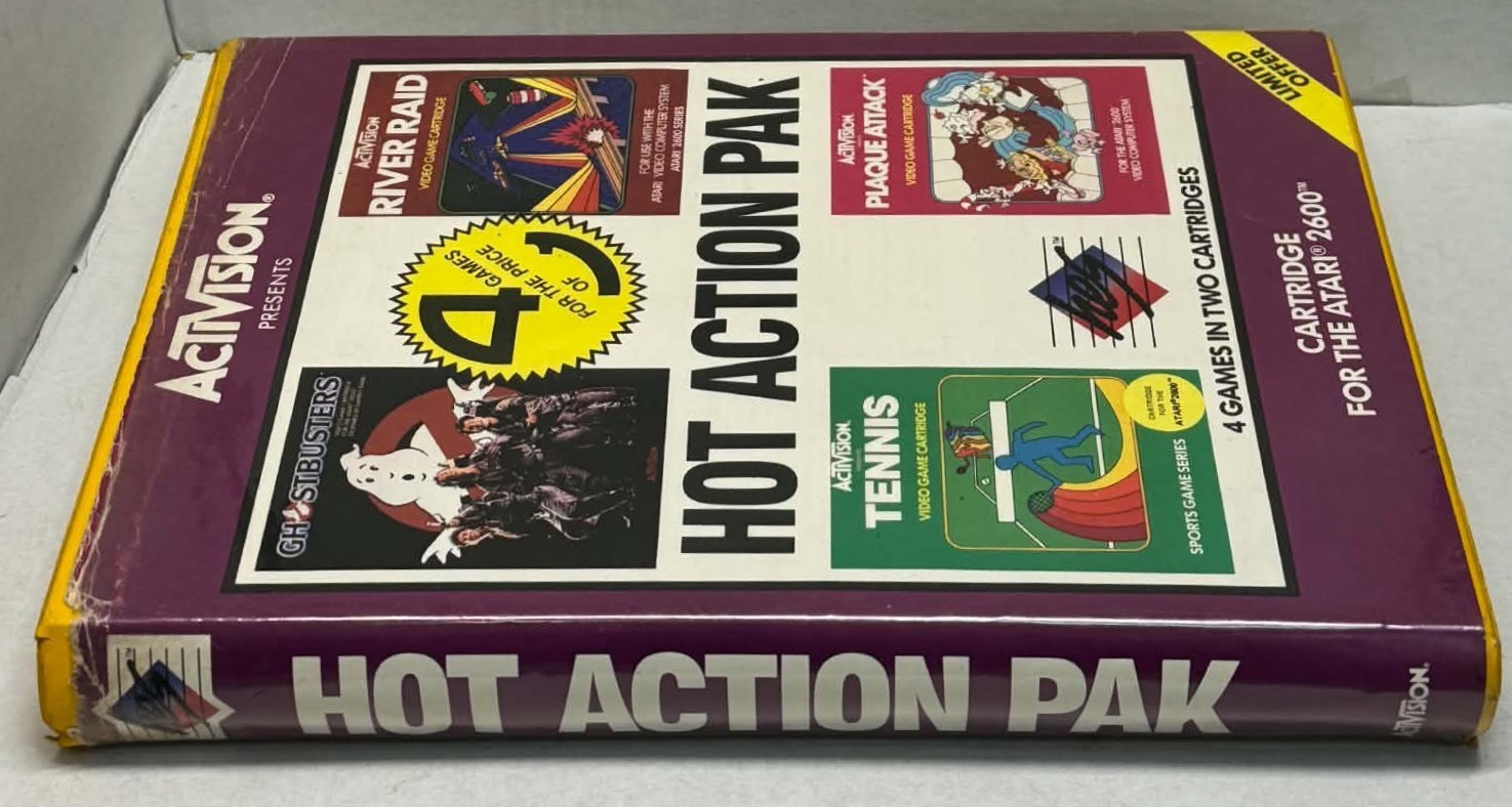 Hot Action Pak Atari 2600 *Complete* HES #4