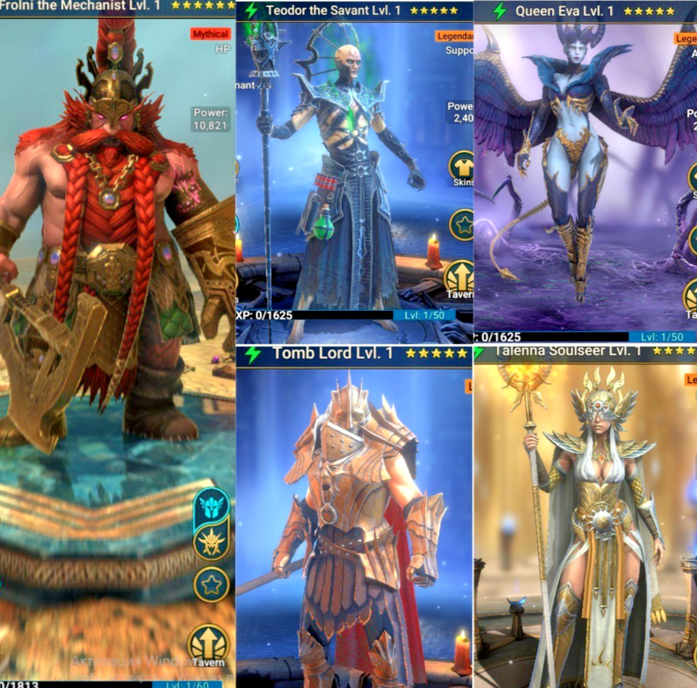 RaidShadowLegends/Mithycal Frolni/ Teodor/Tomb/Eva/Talenna/54k⚡️