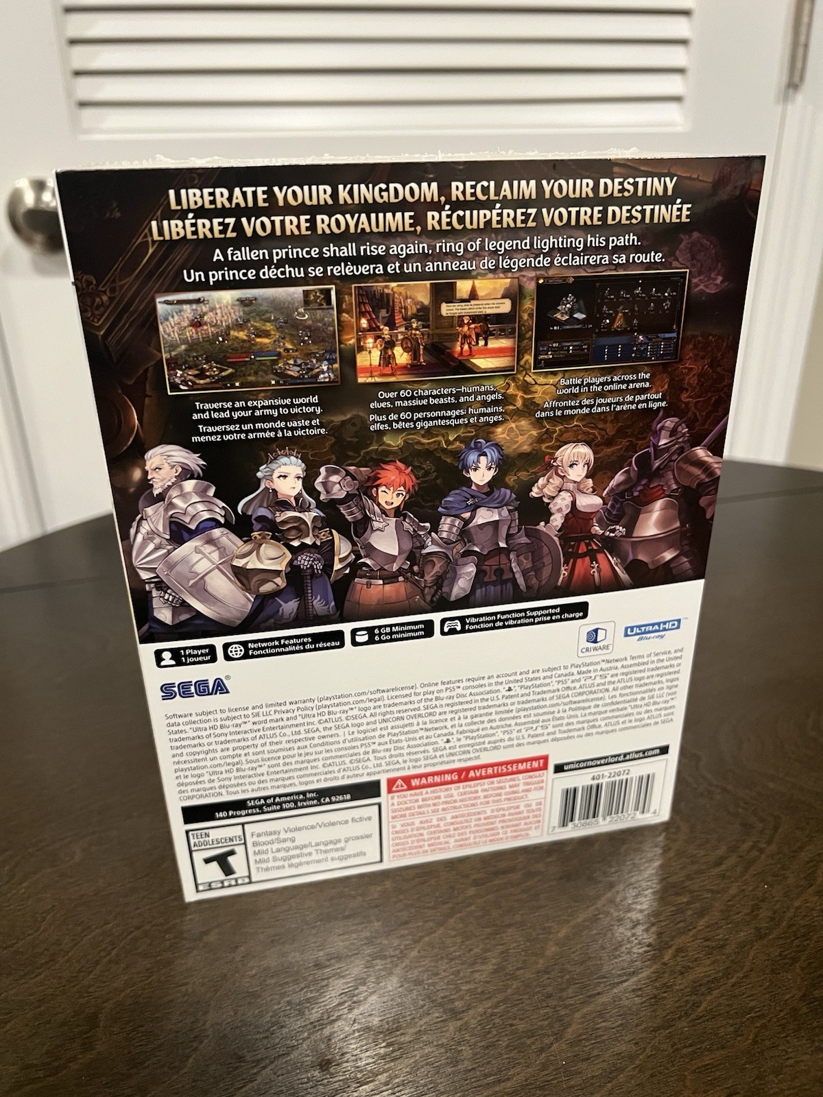 Sealed and Mint Unicorn Overlord Monarch Edition for PlayStation 5 (PS5)