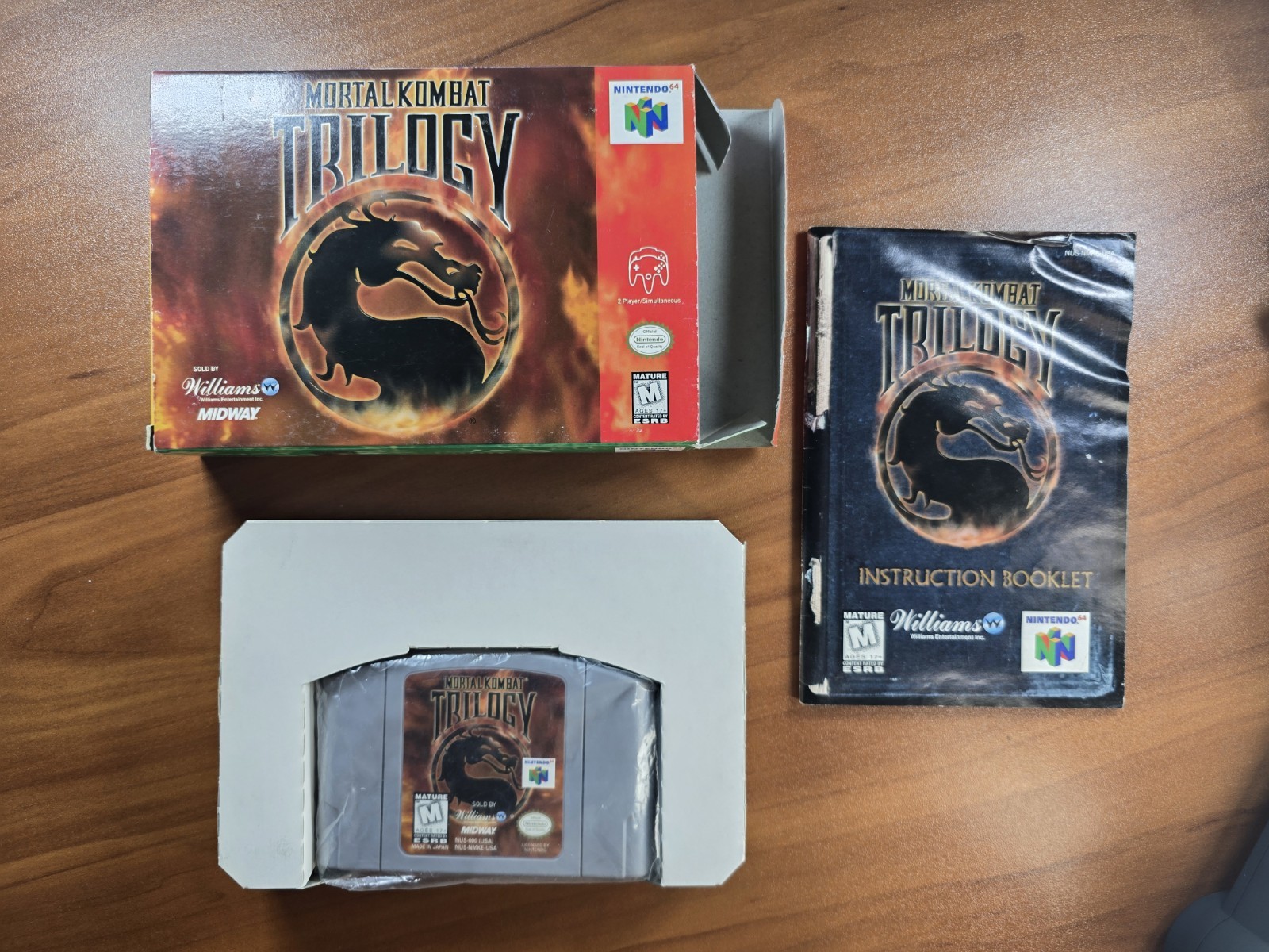 Mortal Kombat Trilogy Edition (Nintendo 64 N64) Authentic Complete CIB Clean Box