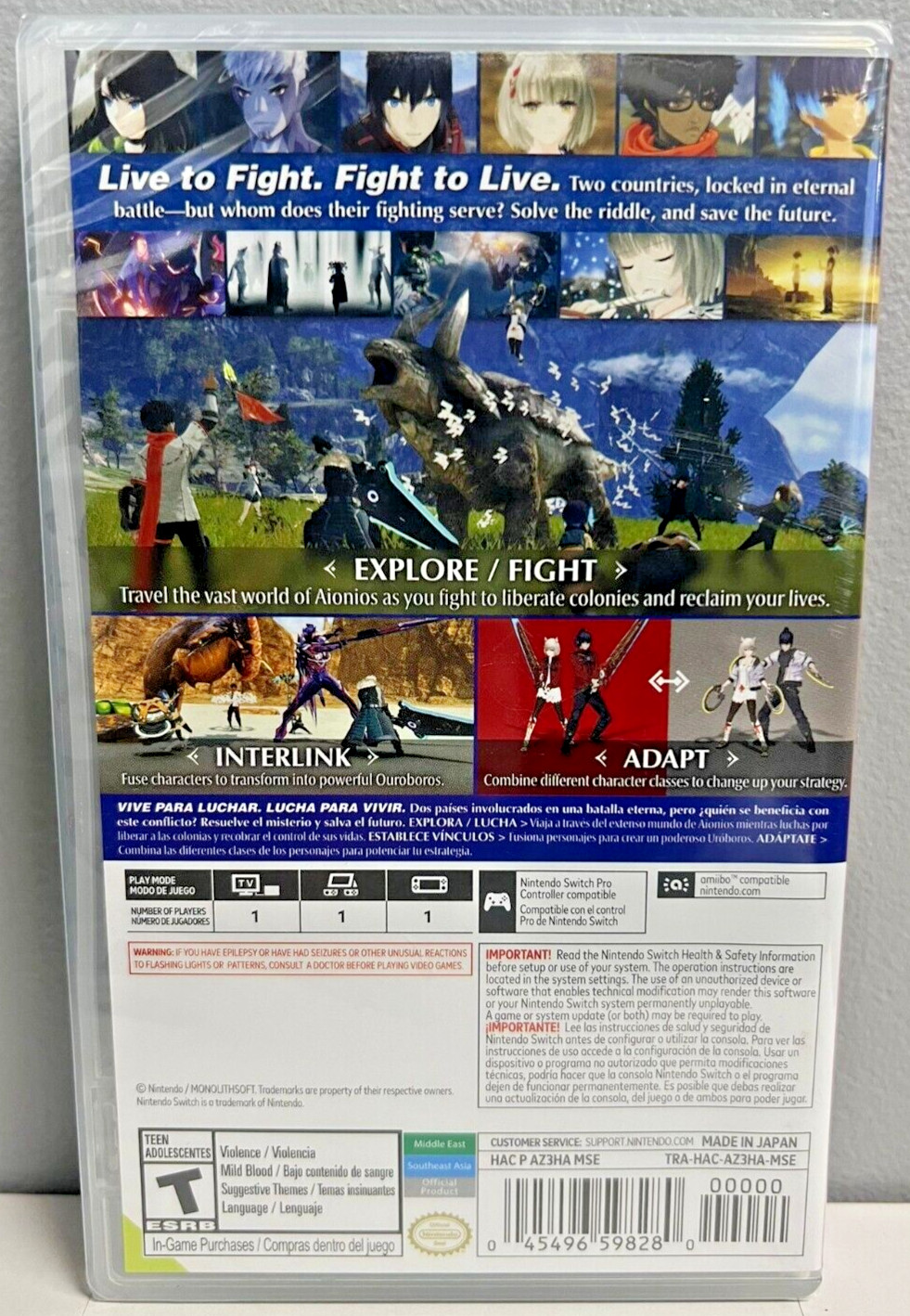 Xenoblade Chronicles 2 + 3 Switch Brand New Game Bundle [2017 Action RPG]