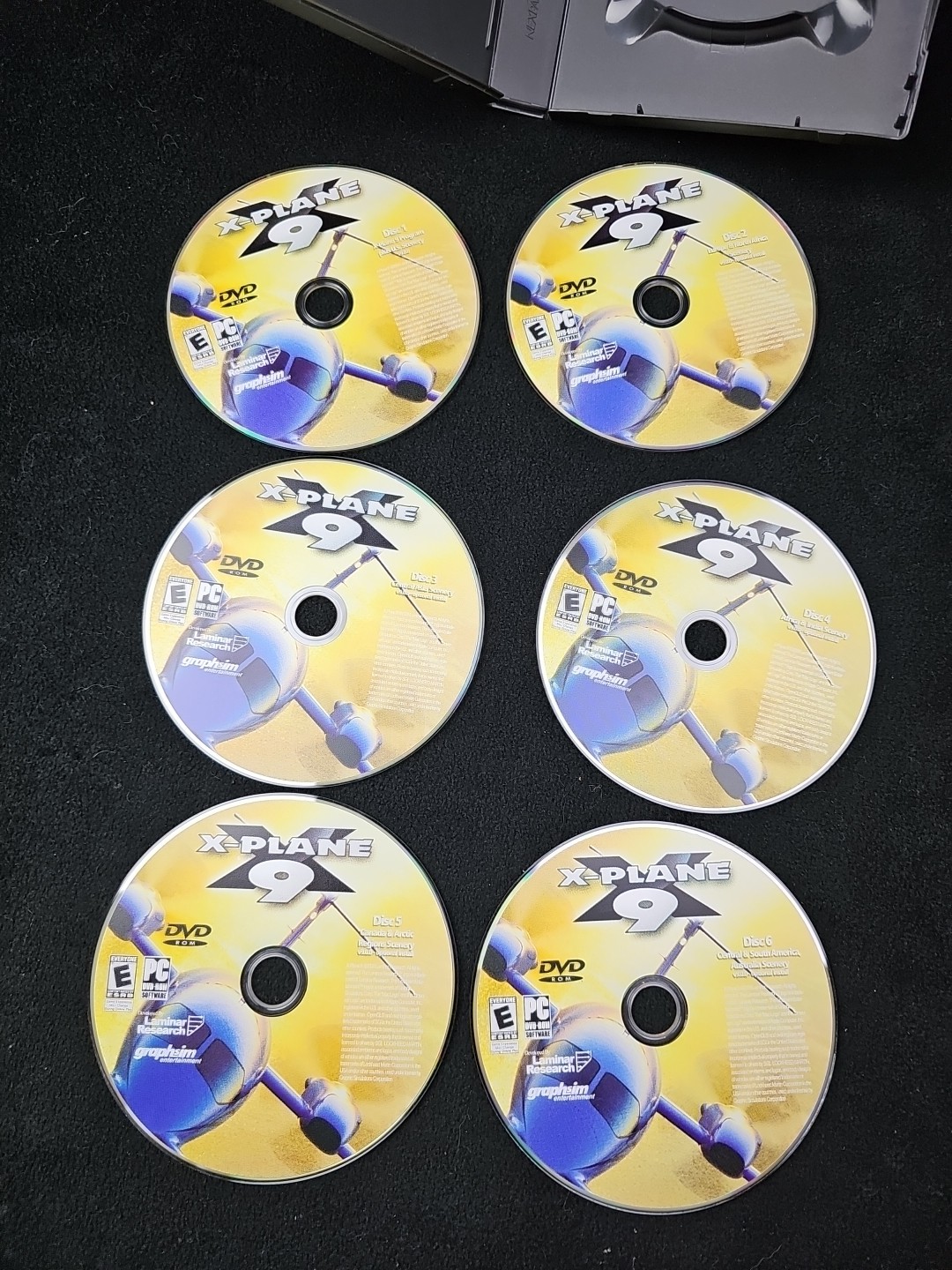 X-Plane 9 Flight Simulator for PC Game Graphsim 6 DVD-Rom Discs In Case + Manual