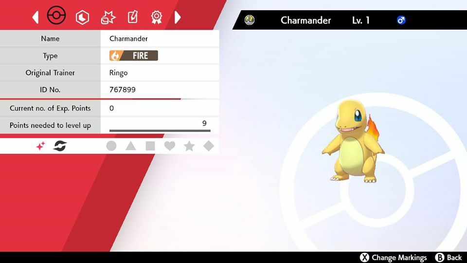 Legitimate 5 Max IV Shiny Charmander With Hidden Ability Pokemon Sword & Shield