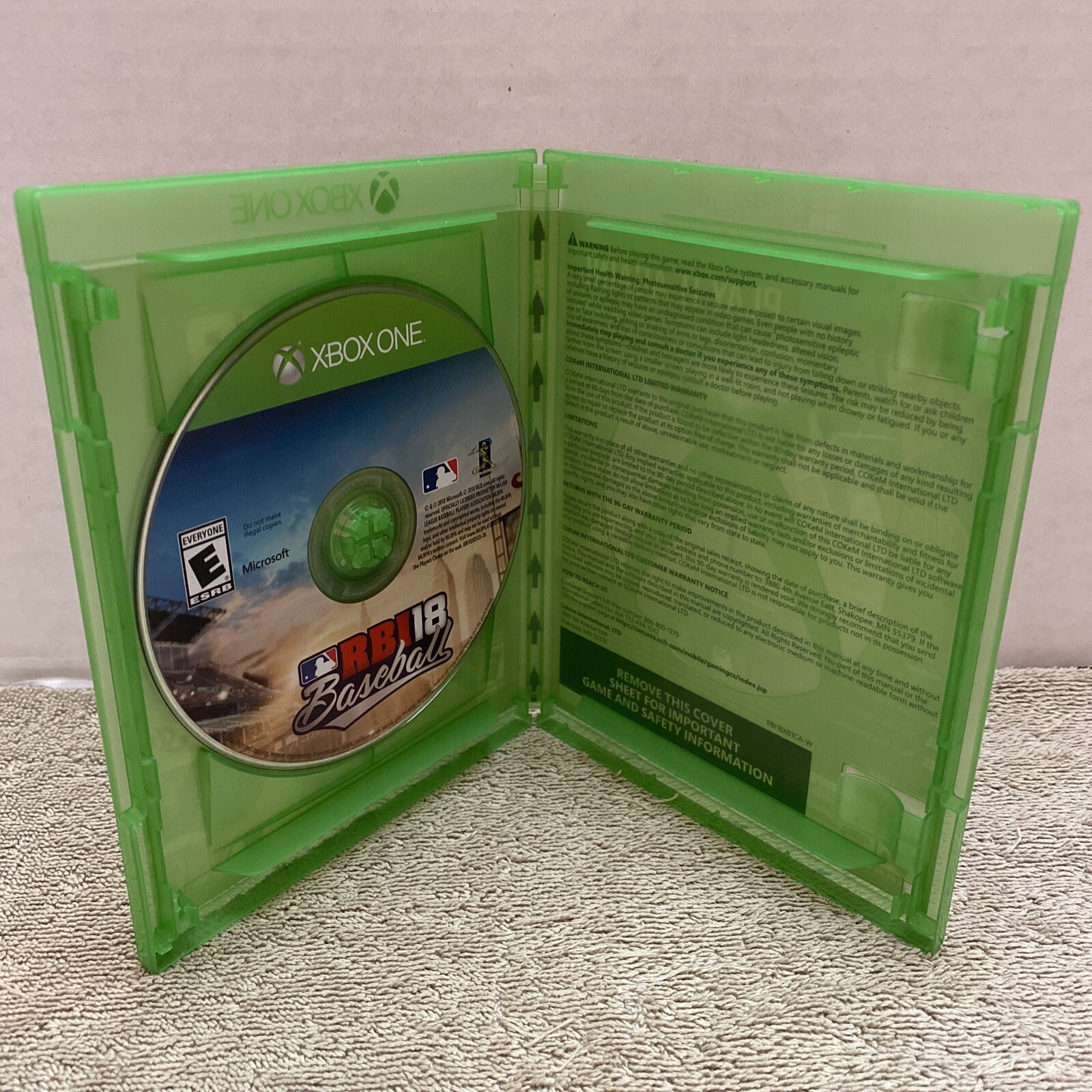 R.B.I. Baseball 18 (Microsoft Xbox One, 2018) Tested Rated E Everyone Sports