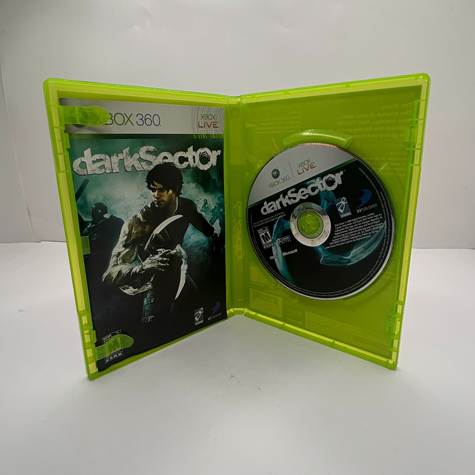 Dark Sector X360 LIVE D3Publisher Mature 17+ (Microsoft Xbox 360, 2008)