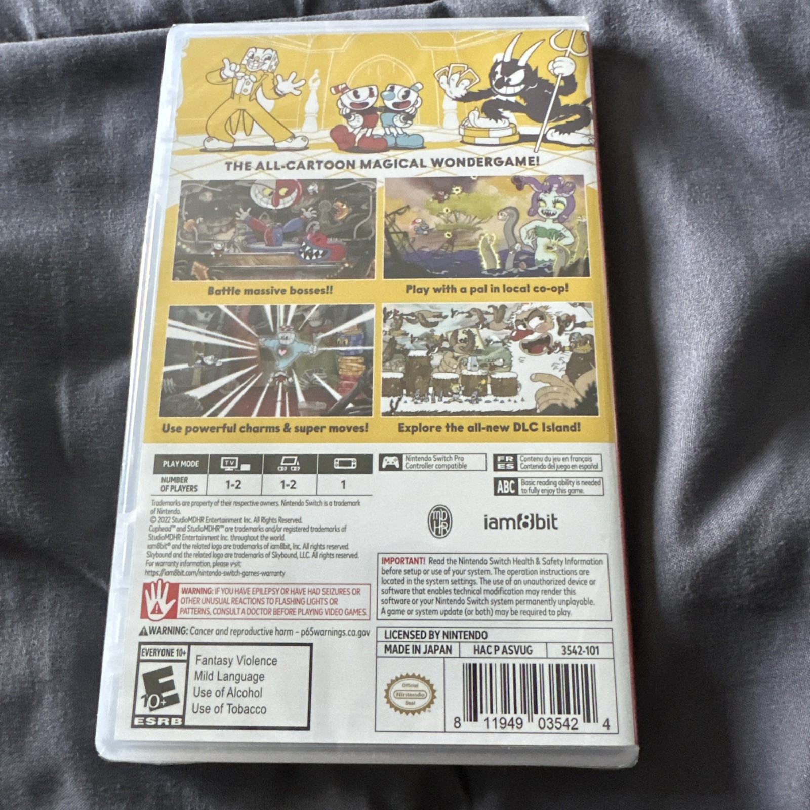 Cuphead Nintendo Switch Physical Edition with Delicious Last Course DLC New