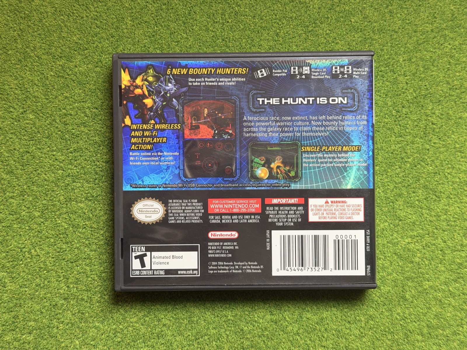 Metroid Prime: Hunters (Nintendo DS, 2006) CIB Complete Manual & Case
