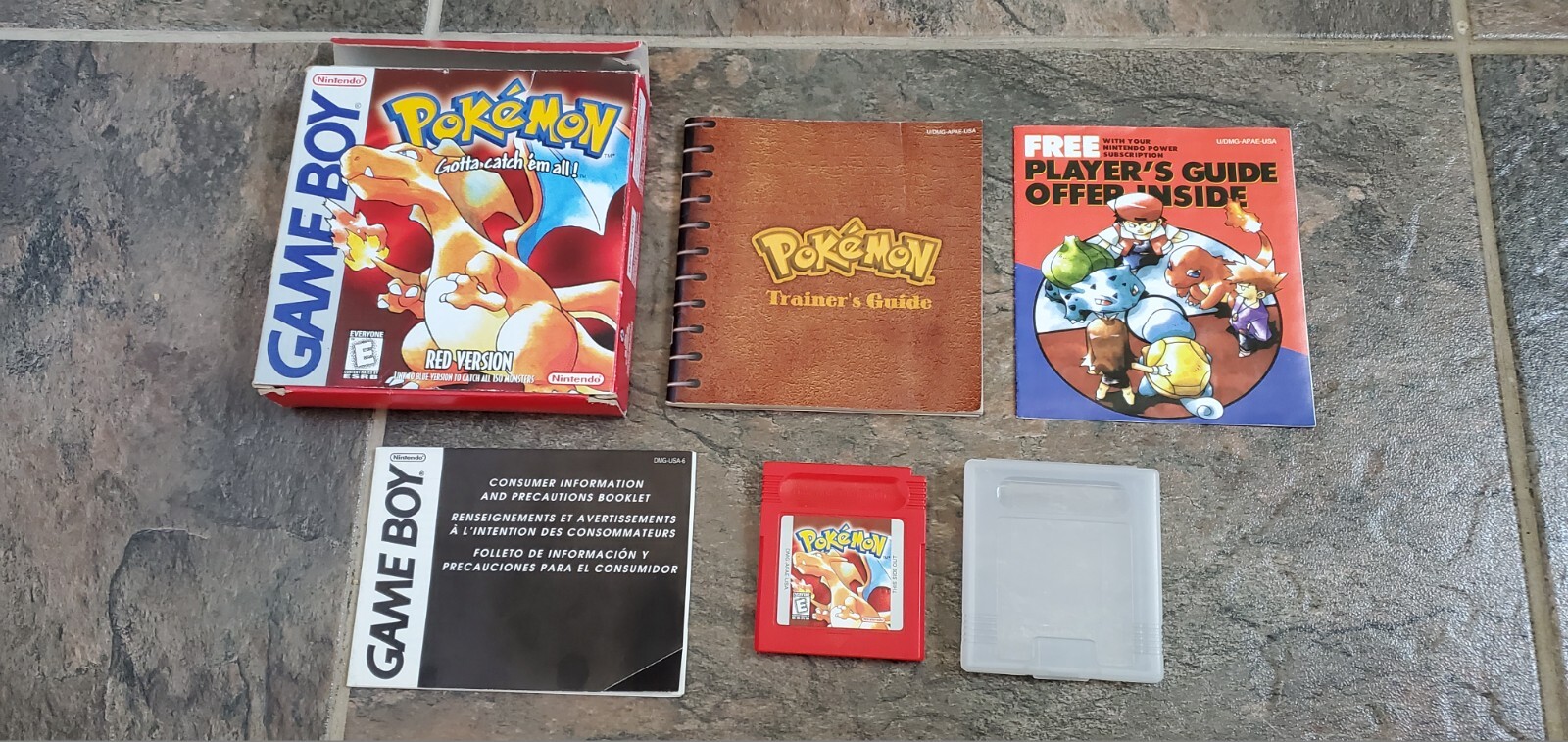 Pokemon Red Version Game Boy GBA Advance Color Complete Original Box Manual CIB!