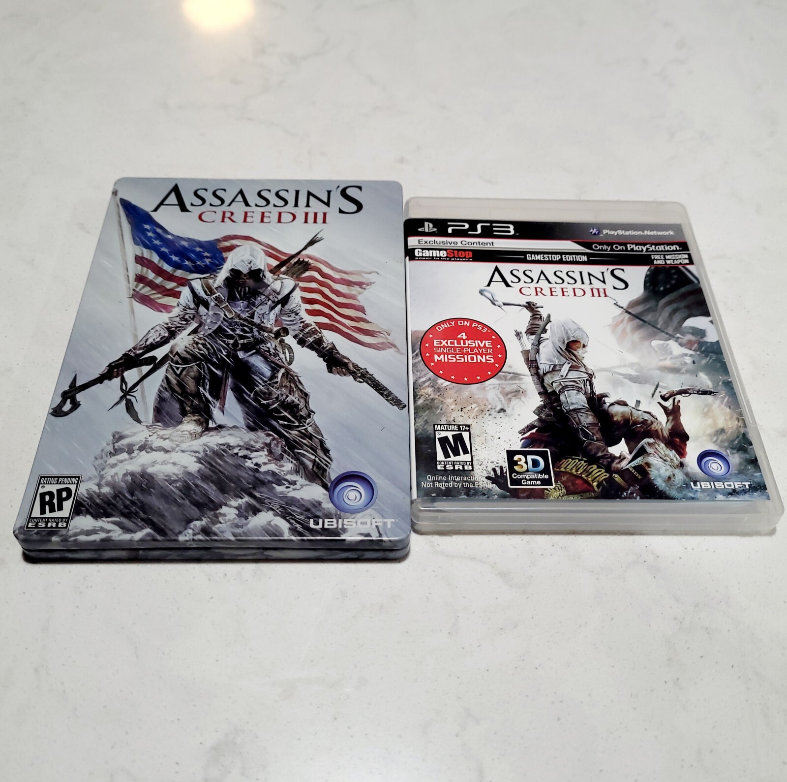 Assassin’s Creed III Steelbook PS3 PlayStation 3 Tested Collectors CIB EUC