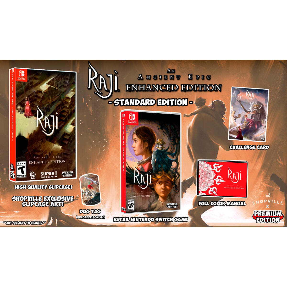 Raji: An Ancient Epic Enhanced – Shopville Exclusive Nintendo Switch 1500 Made!