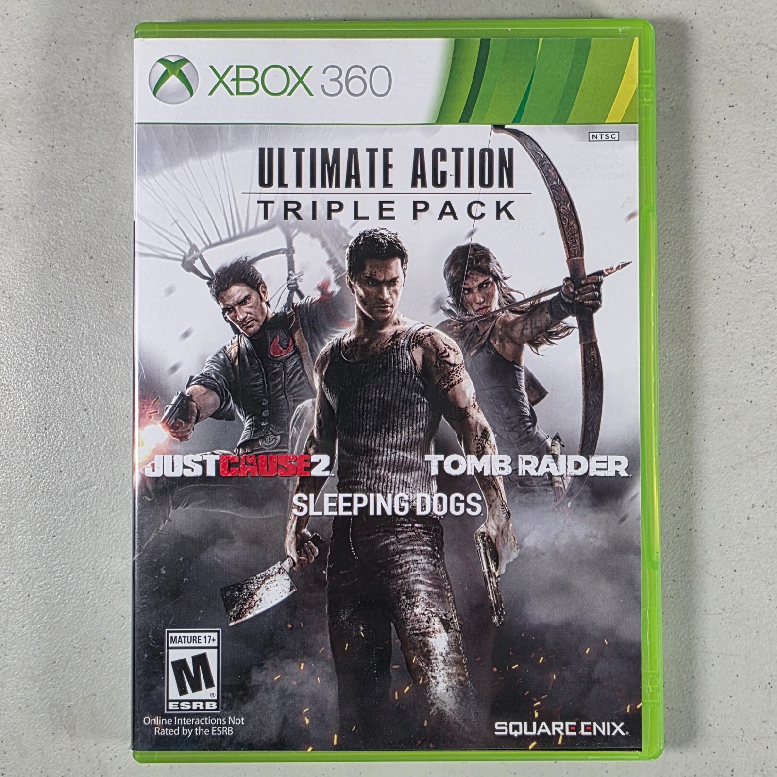 Ultimate Action Triple Pack (Microsoft Xbox 360, 2015) 3 Discs Tested