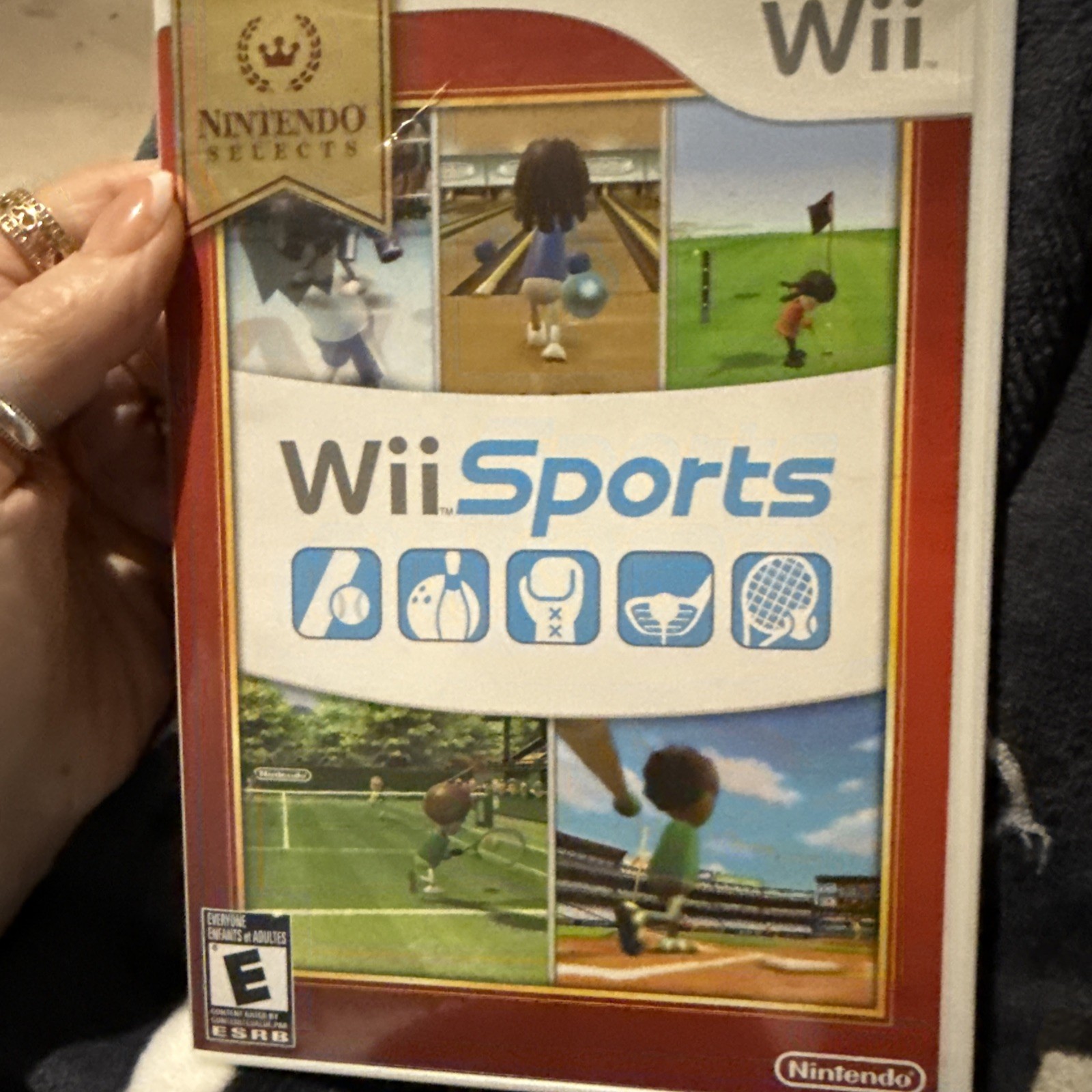 Wii Sports Nintendo Selects Edition w/ Hard Case Manual Inserts Complete