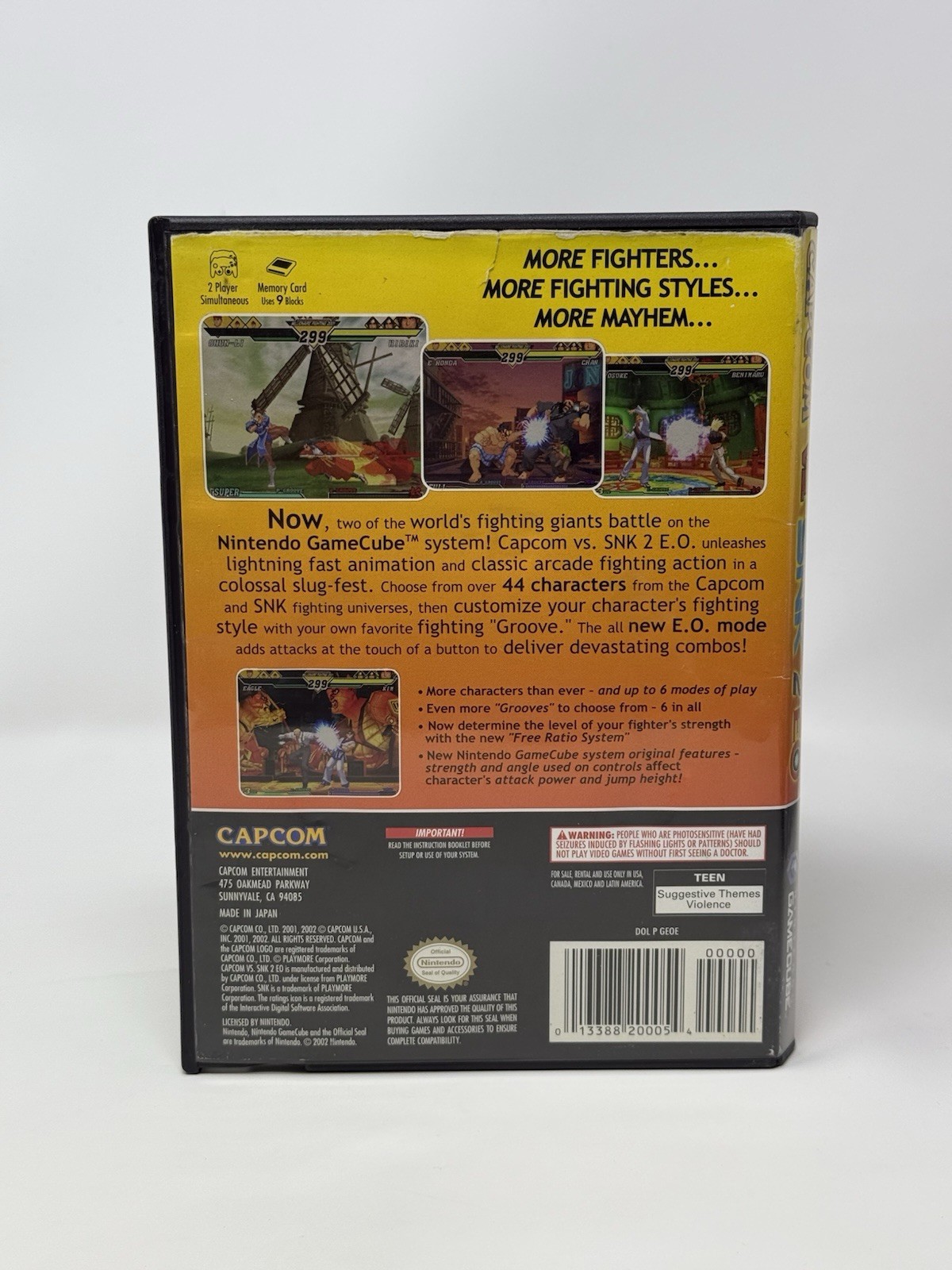 Capcom vs. SNK 2: EO (No Scratches) for Nintendo GameCube *GC* Complete CIB