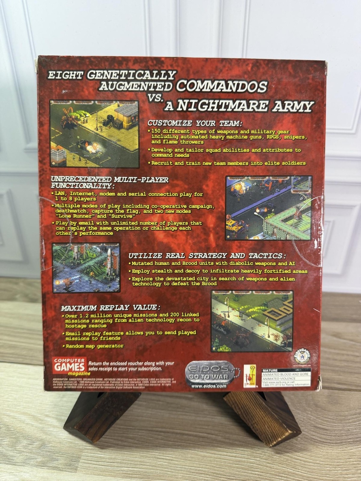 Abomination Action Strategy Mayhem PC Big Box Video Game Eidos M Multiplayer