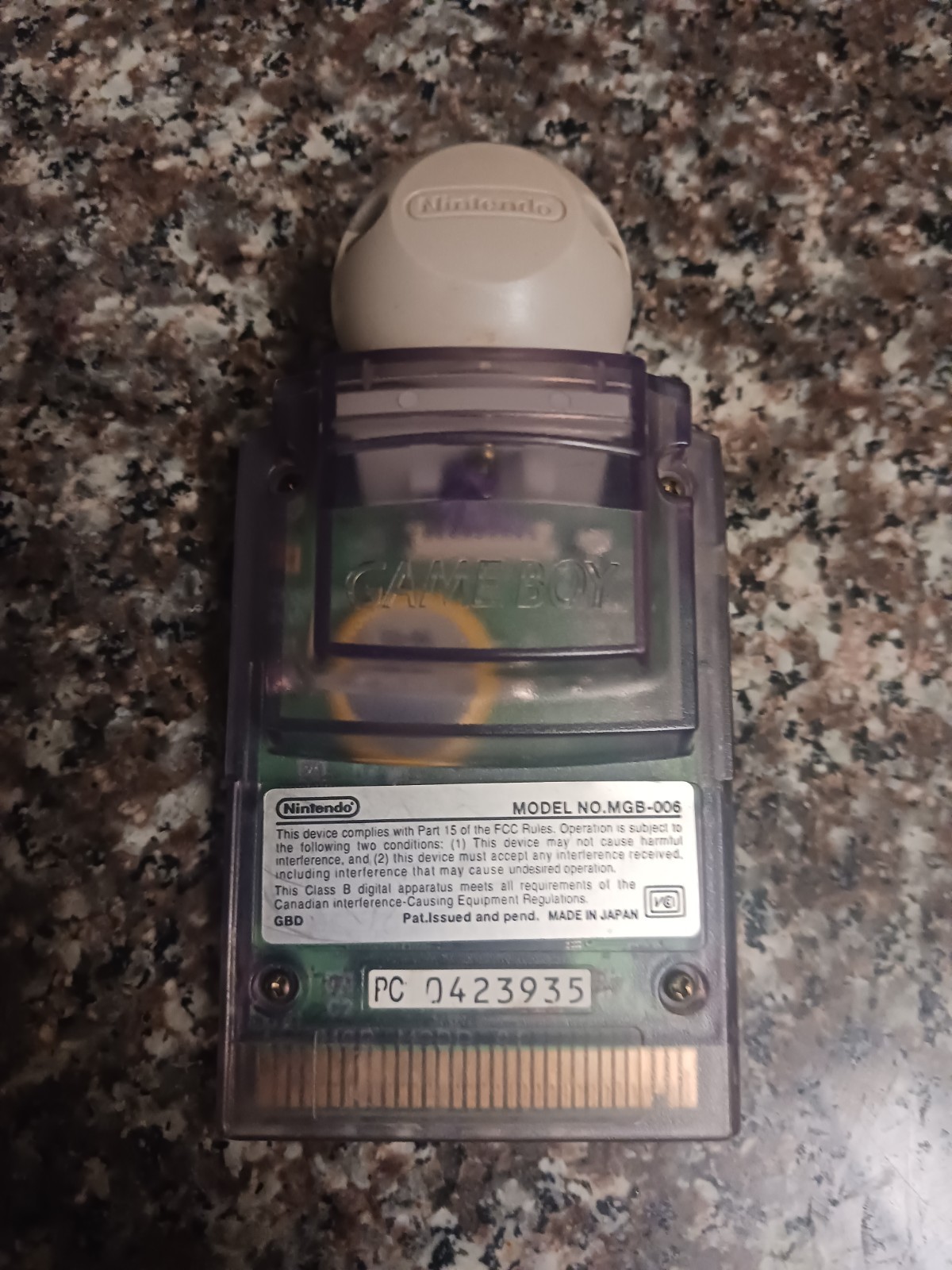 Game Boy Pocket Camera Atomic Purple Japanese Version Teted Works