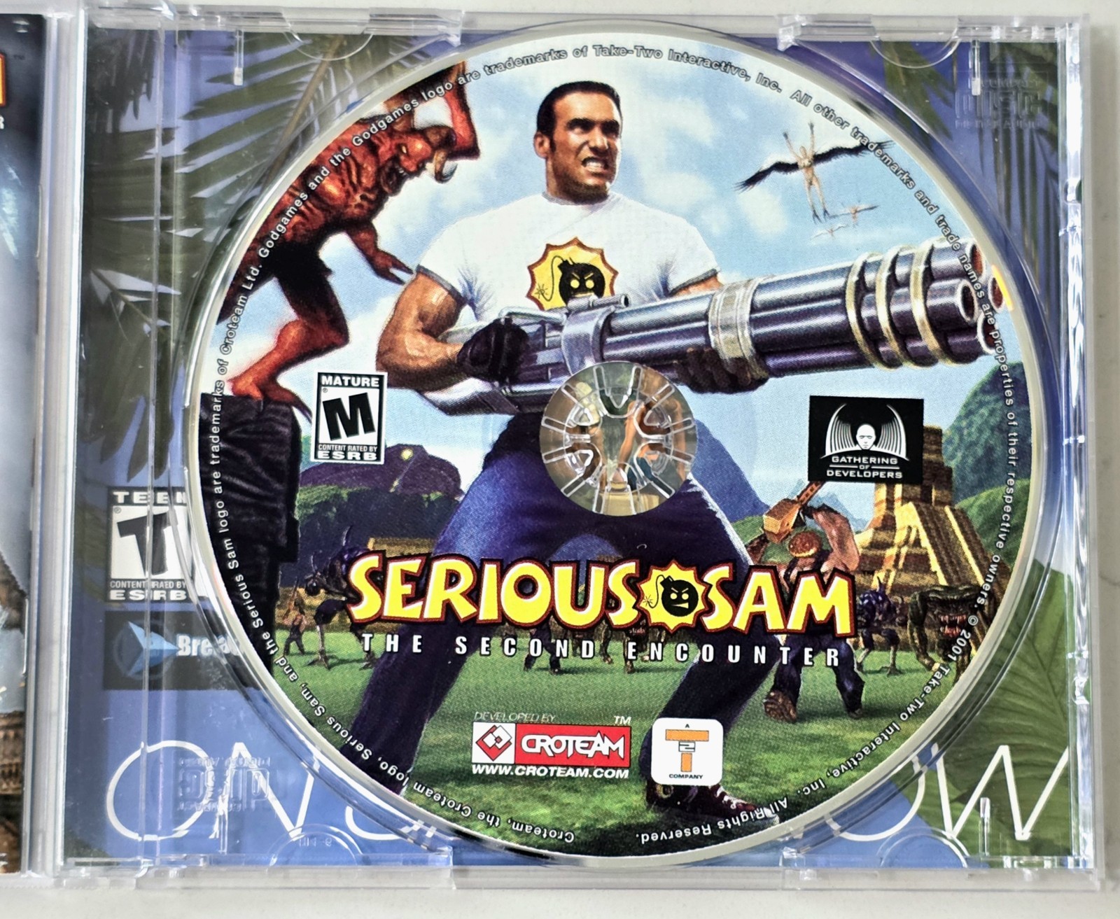 Serious Sam: The Second Encounter Game M (PC, 2001) – Complete w/Manual & Case